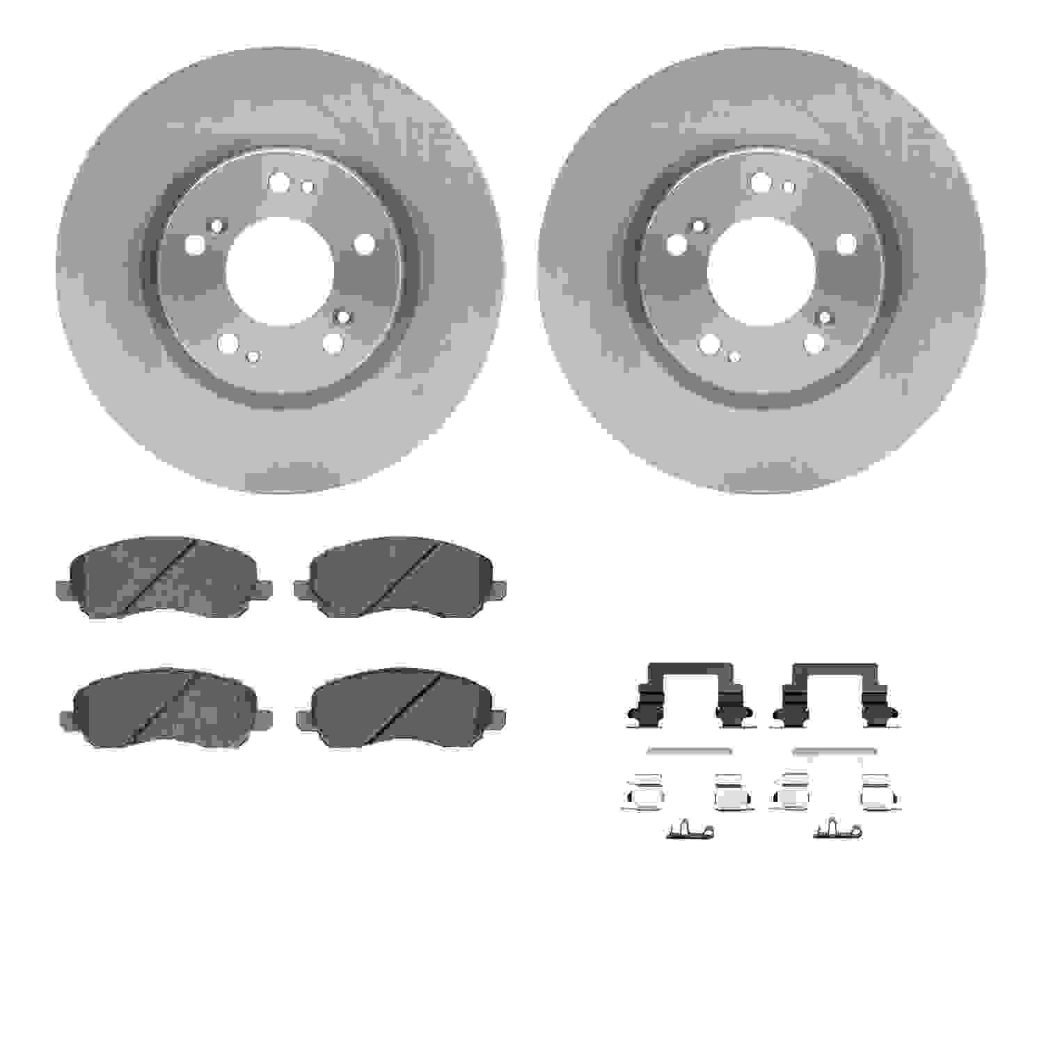 Dynamic Friction Company Disc Brake Pad and Rotor / Drum Brake Shoe and Drum Kit 6312-72069