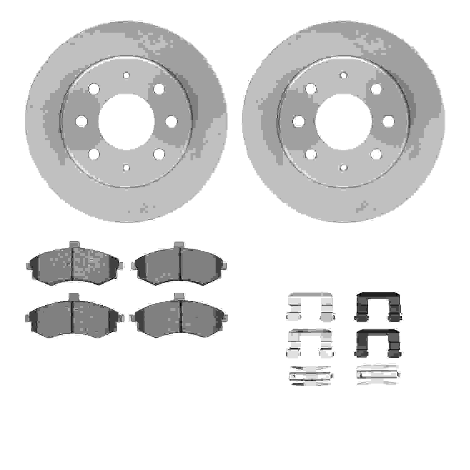 Dynamic Friction Company Disc Brake Pad and Rotor / Drum Brake Shoe and Drum Kit 6312-72078