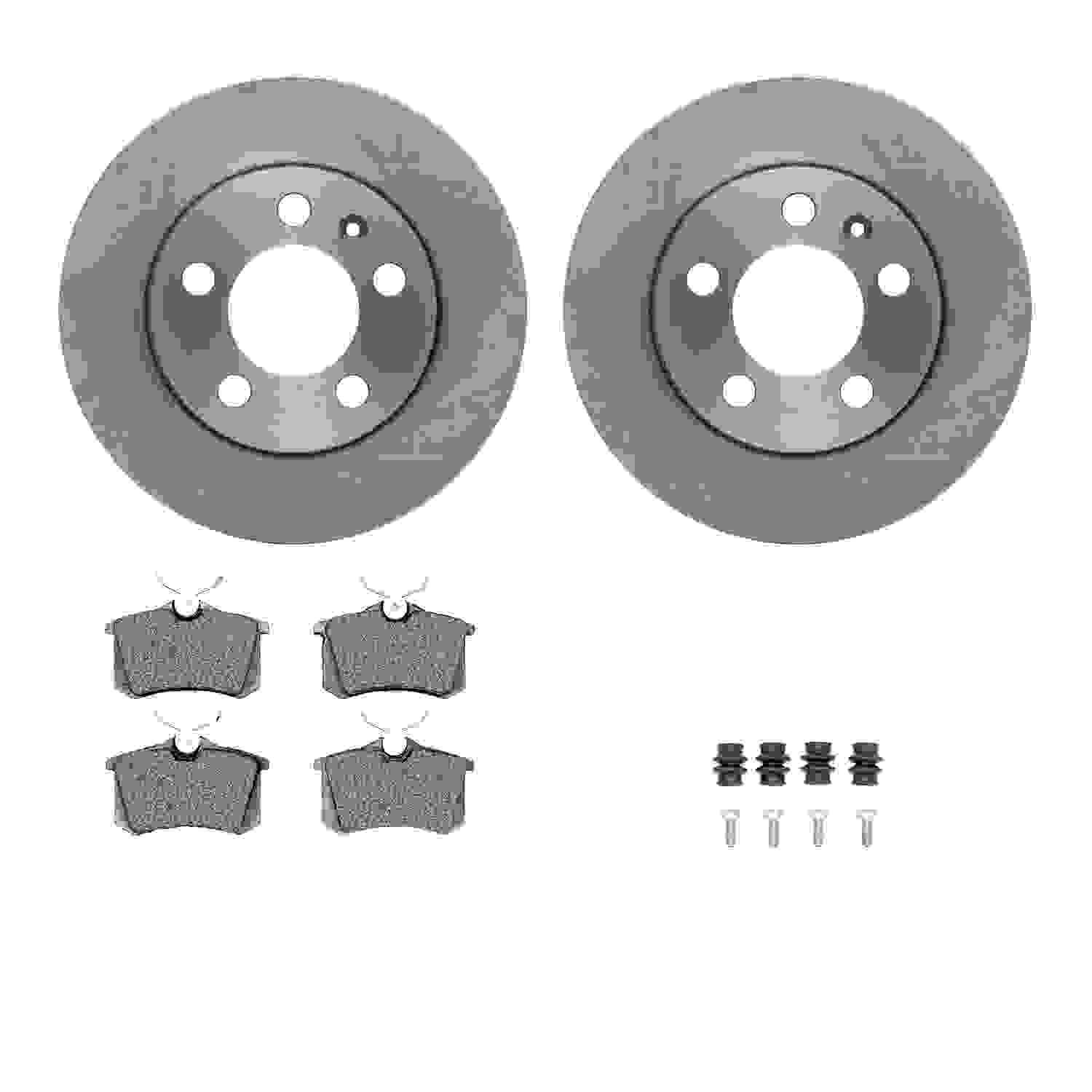 Dynamic Friction Company Disc Brake Pad and Rotor / Drum Brake Shoe and Drum Kit 6312-73021