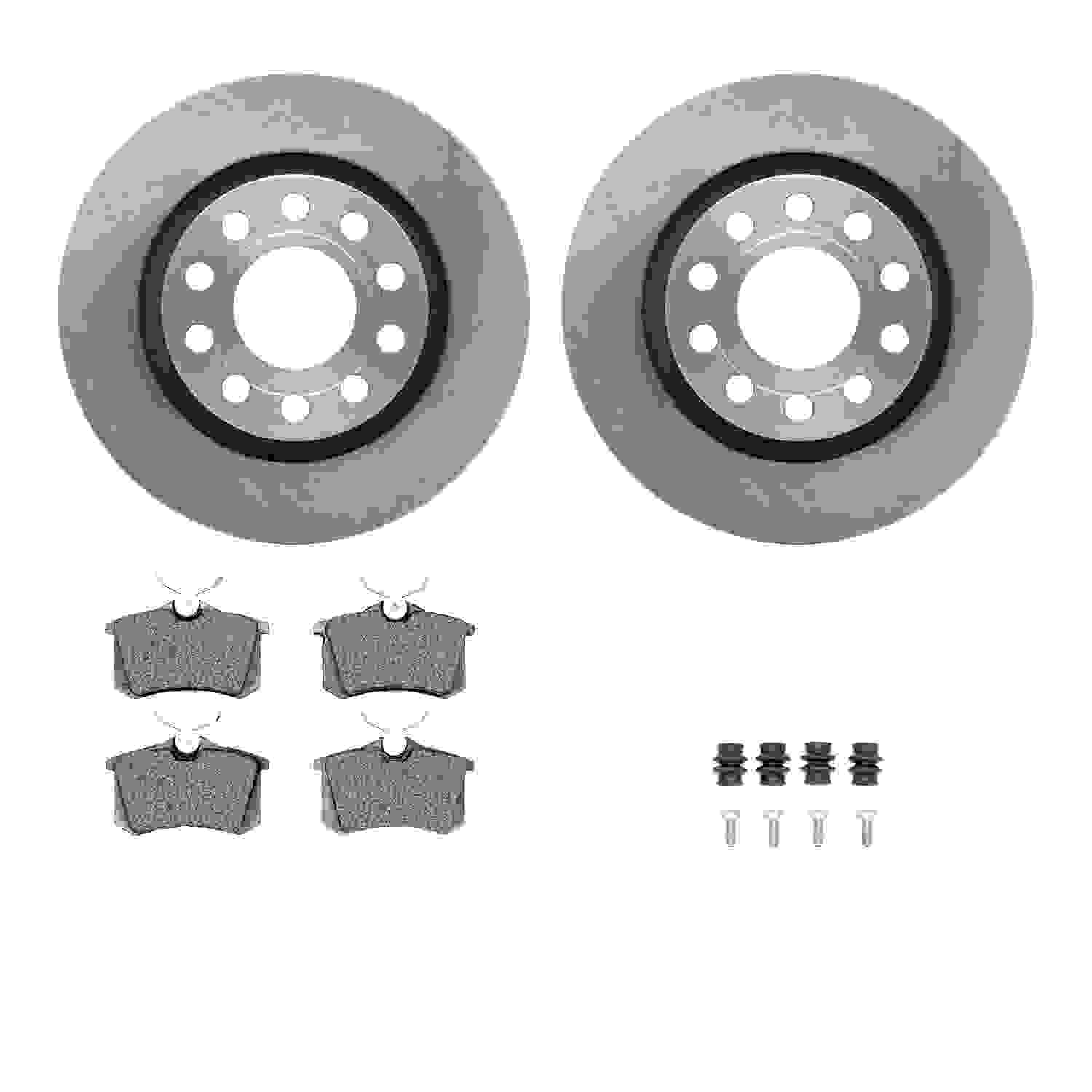 Dynamic Friction Company Disc Brake Pad and Rotor / Drum Brake Shoe and Drum Kit 6312-73022