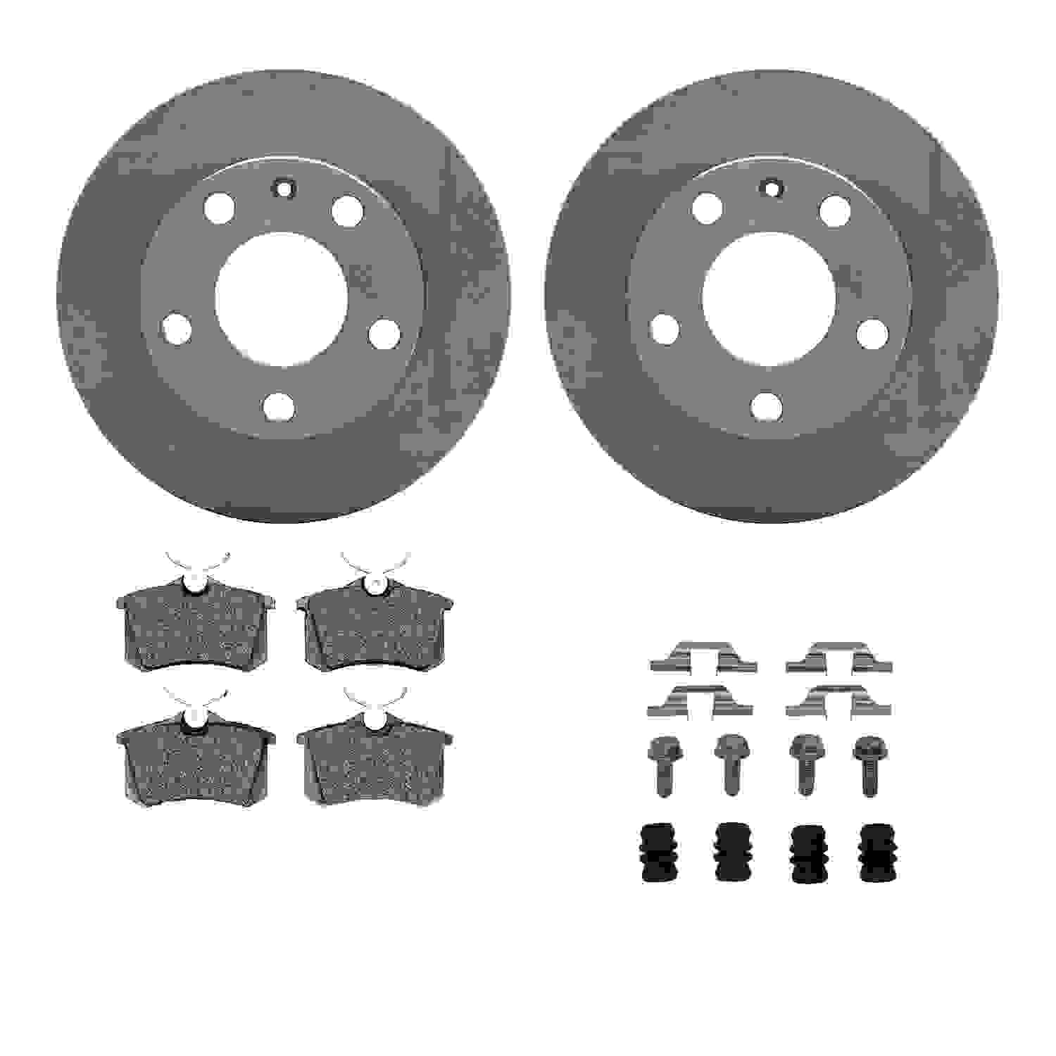 Dynamic Friction Company Disc Brake Pad and Rotor / Drum Brake Shoe and Drum Kit 6312-73028