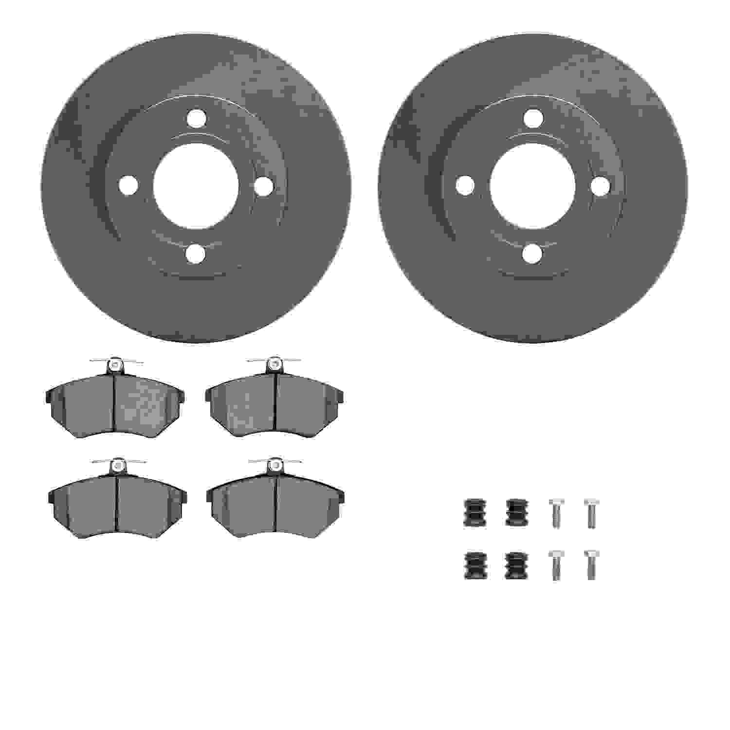 Dynamic Friction Company Disc Brake Pad and Rotor / Drum Brake Shoe and Drum Kit 6312-73037