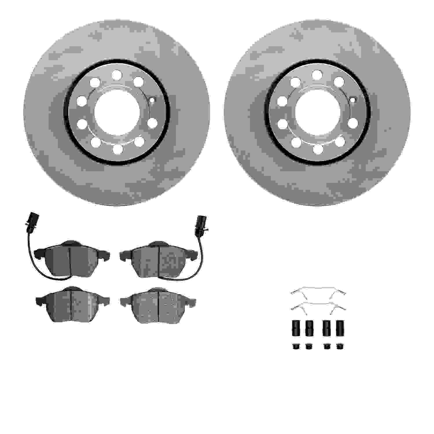 Dynamic Friction Company Disc Brake Pad and Rotor / Drum Brake Shoe and Drum Kit 6312-73047