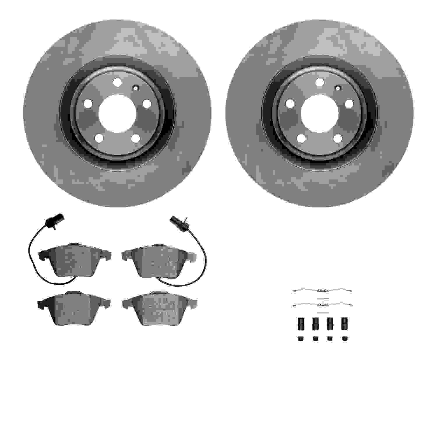 Dynamic Friction Company Disc Brake Pad and Rotor / Drum Brake Shoe and Drum Kit 6312-73050