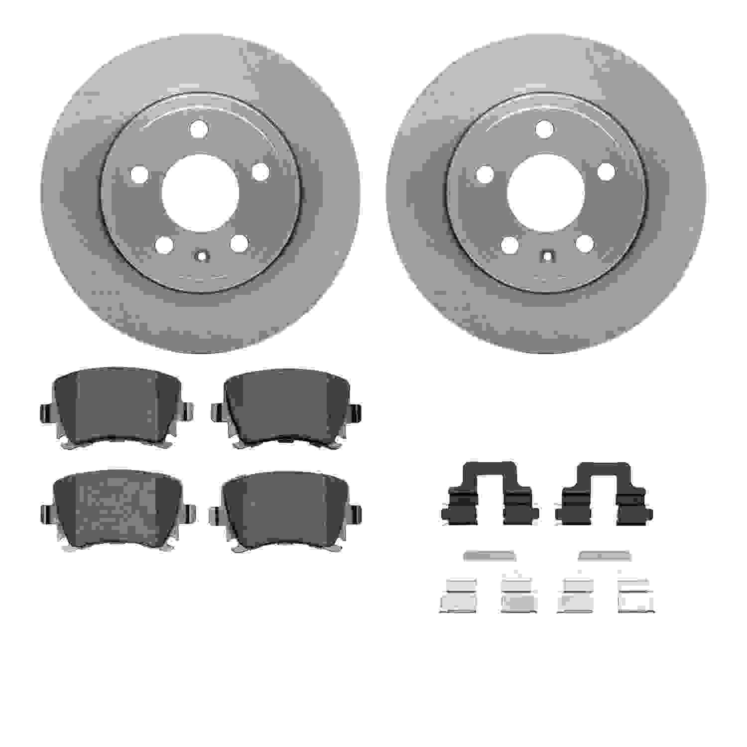 Dynamic Friction Company Disc Brake Pad and Rotor / Drum Brake Shoe and Drum Kit 6312-73062