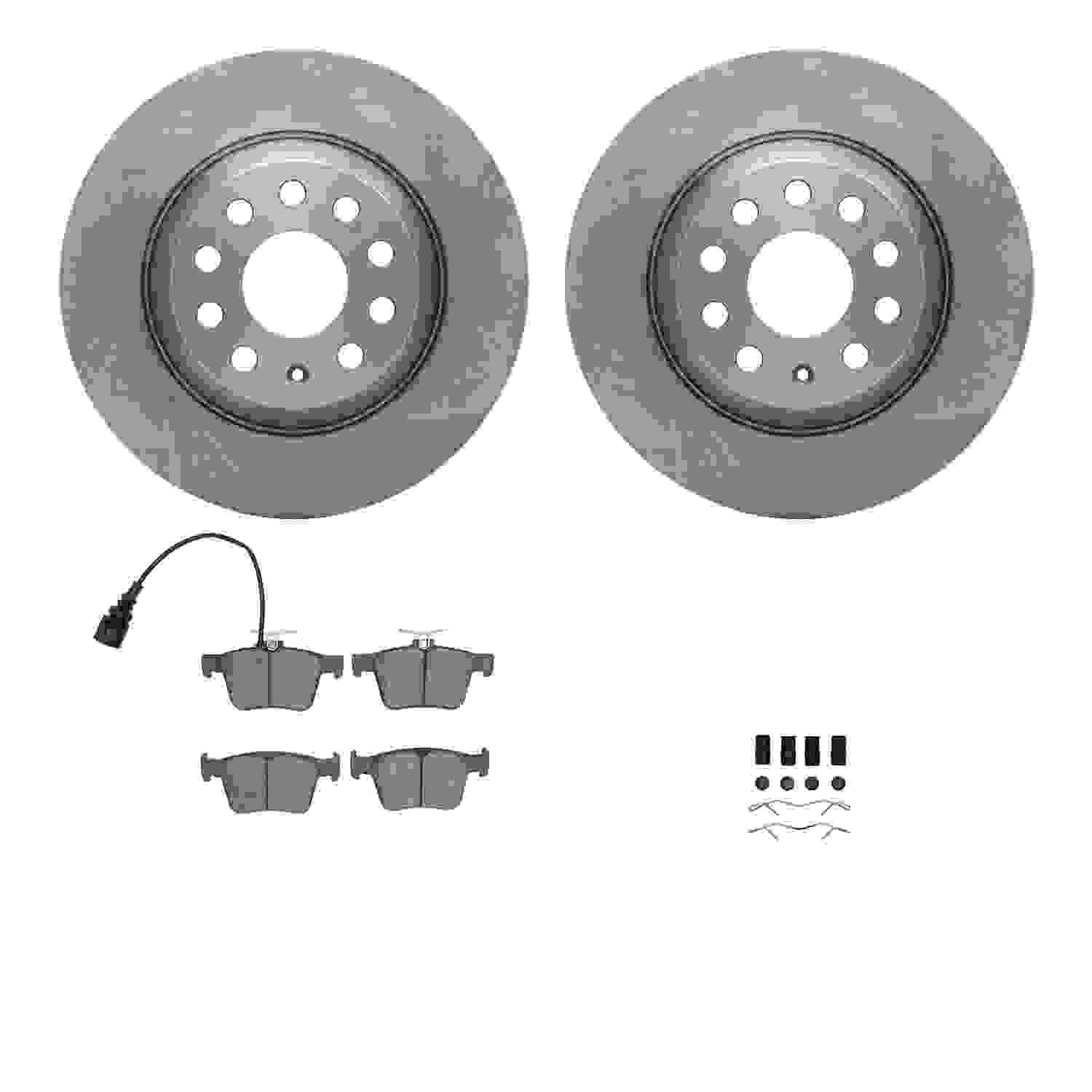 Dynamic Friction Company Disc Brake Pad and Rotor / Drum Brake Shoe and Drum Kit 6312-73088