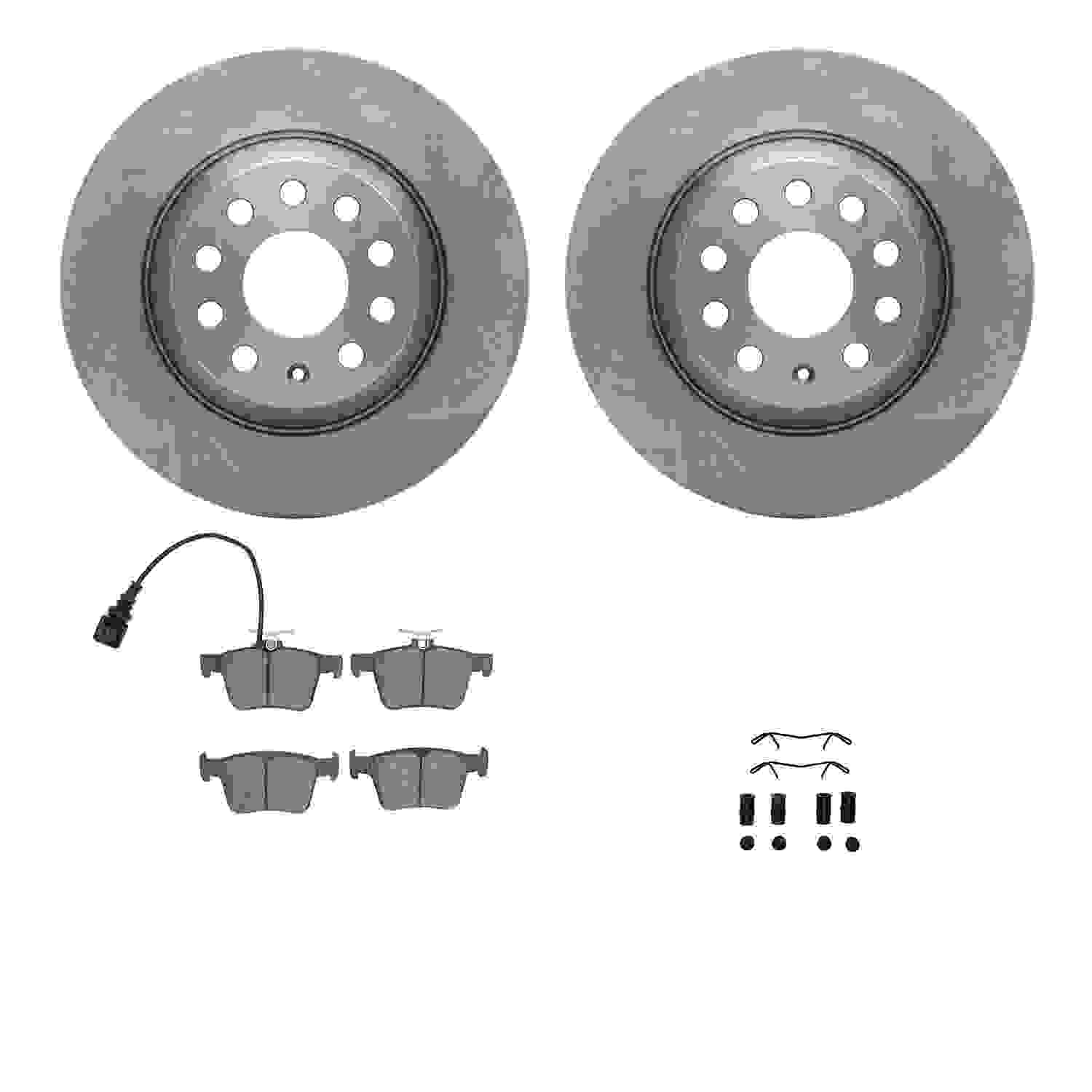 Dynamic Friction Company Disc Brake Pad and Rotor / Drum Brake Shoe and Drum Kit 6312-73089