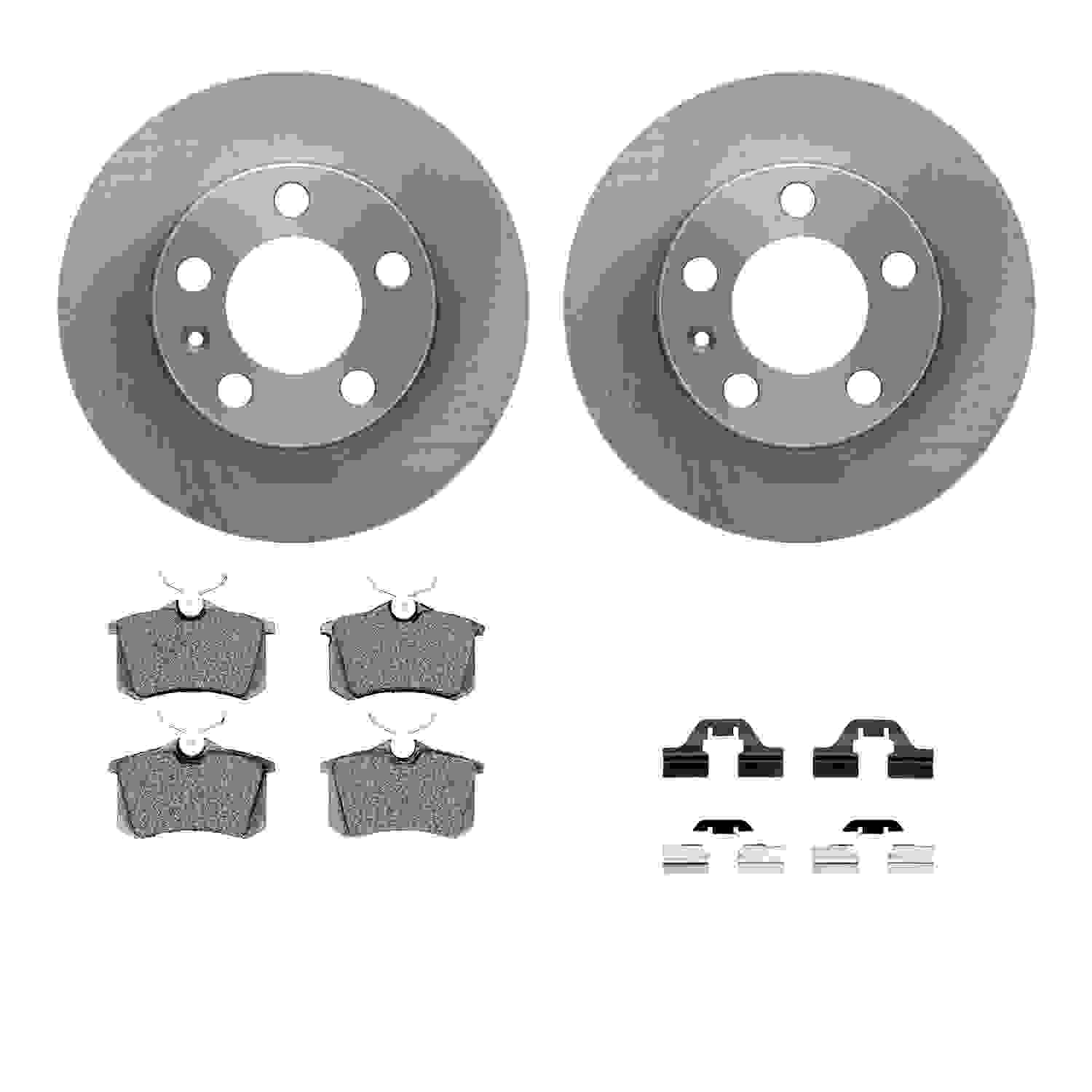 Dynamic Friction Company Disc Brake Pad and Rotor / Drum Brake Shoe and Drum Kit 6312-74030