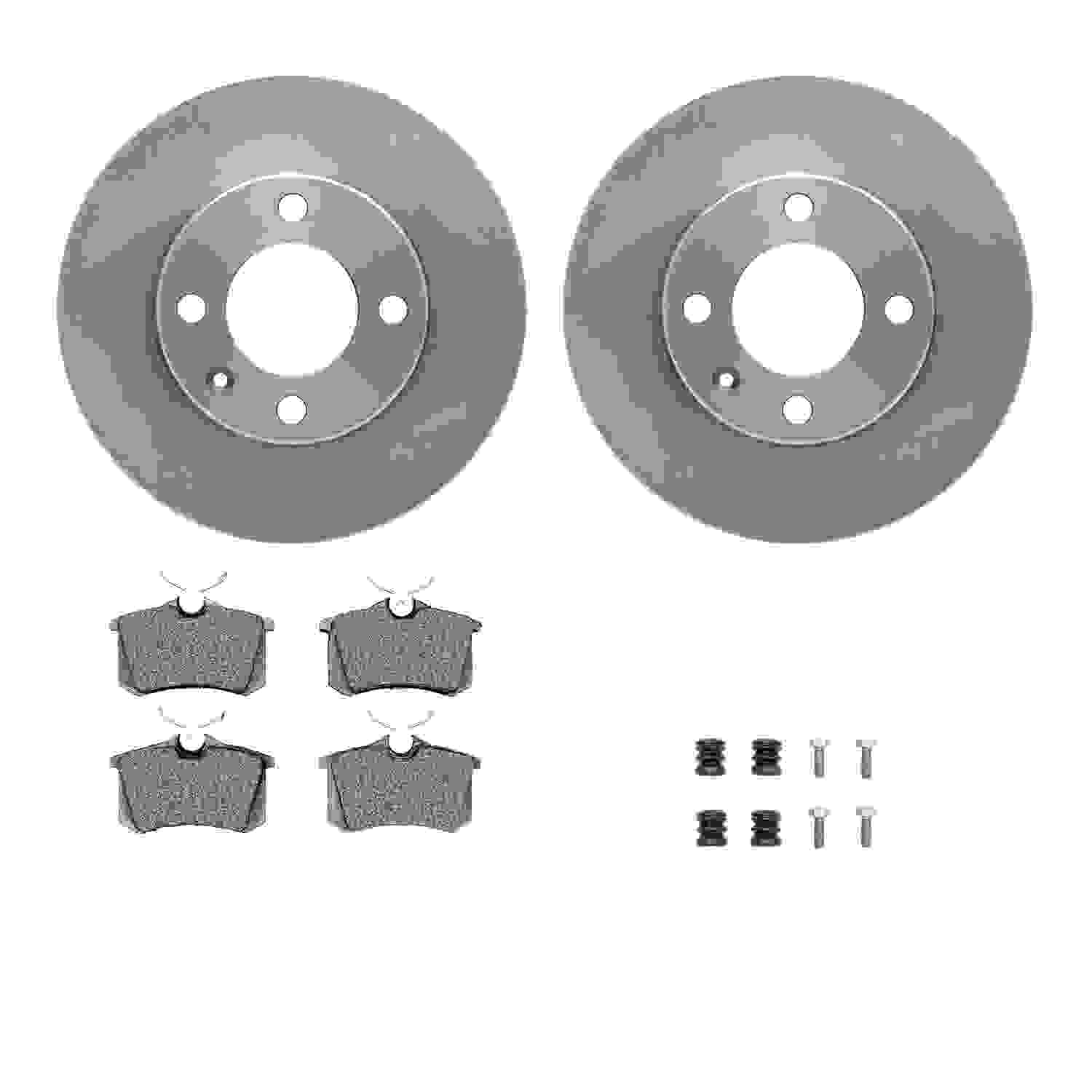 Dynamic Friction Company Disc Brake Pad and Rotor / Drum Brake Shoe and Drum Kit 6312-74039