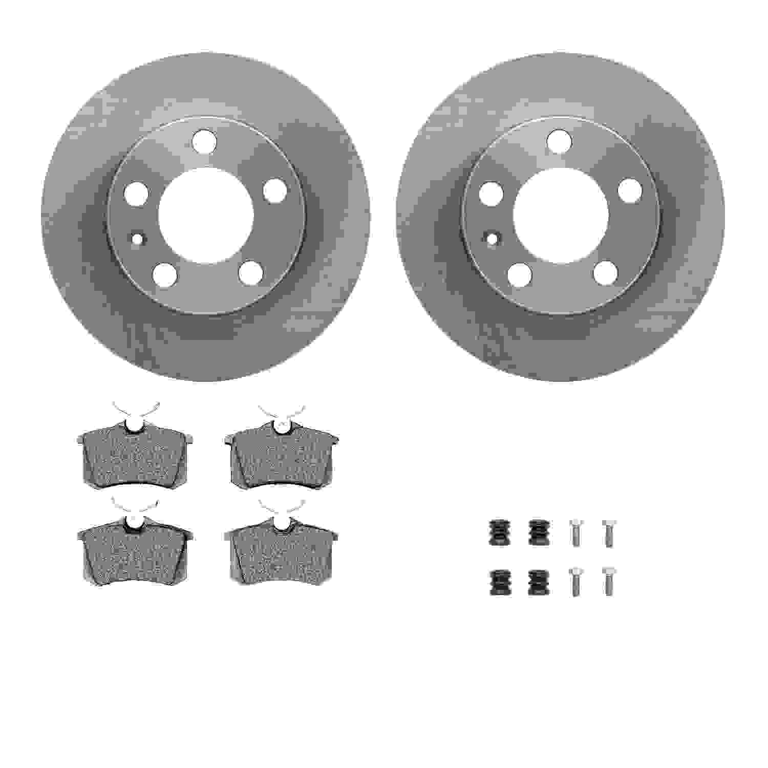 Dynamic Friction Company Disc Brake Pad and Rotor / Drum Brake Shoe and Drum Kit 6312-74041