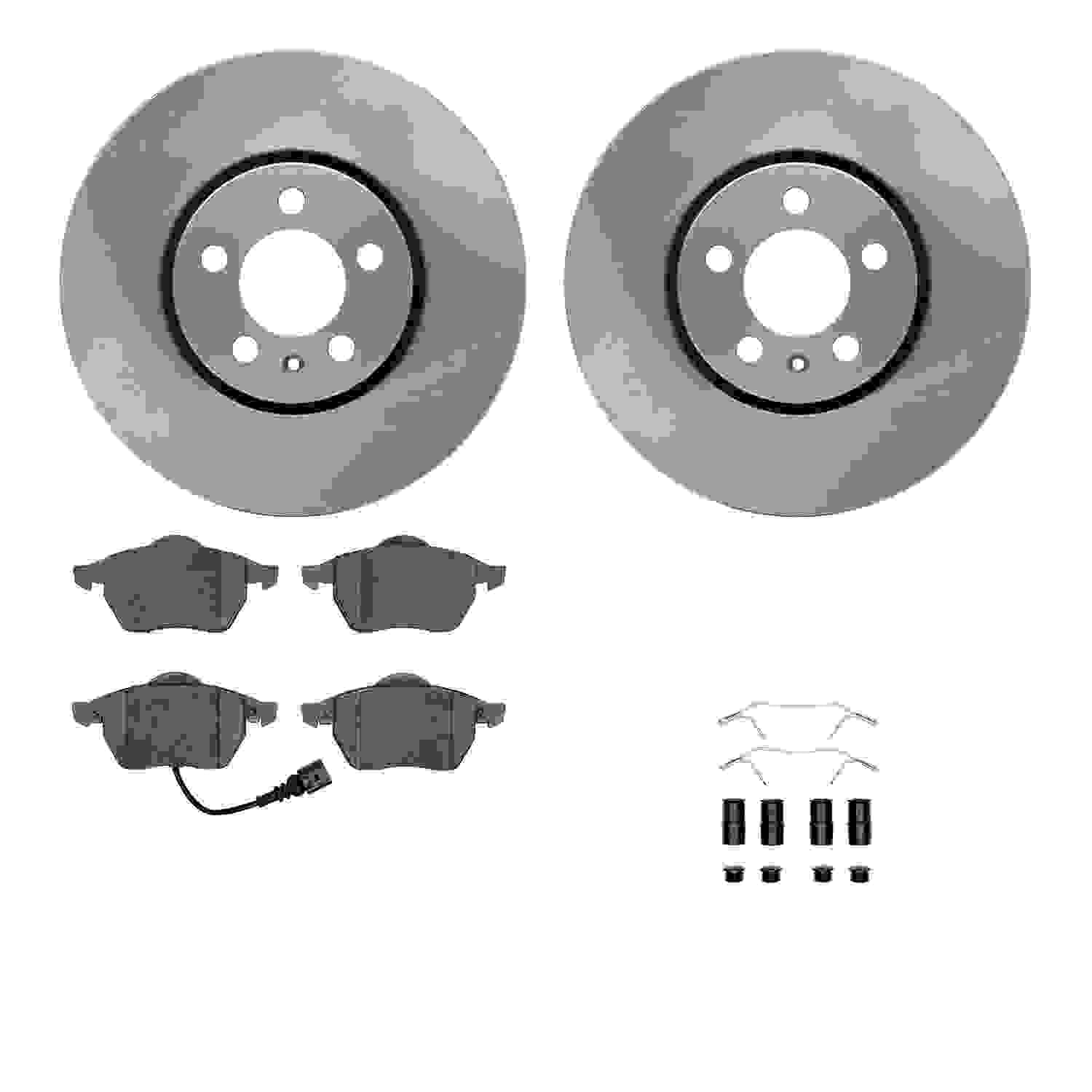 Dynamic Friction Company Disc Brake Pad and Rotor / Drum Brake Shoe and Drum Kit 6312-74053