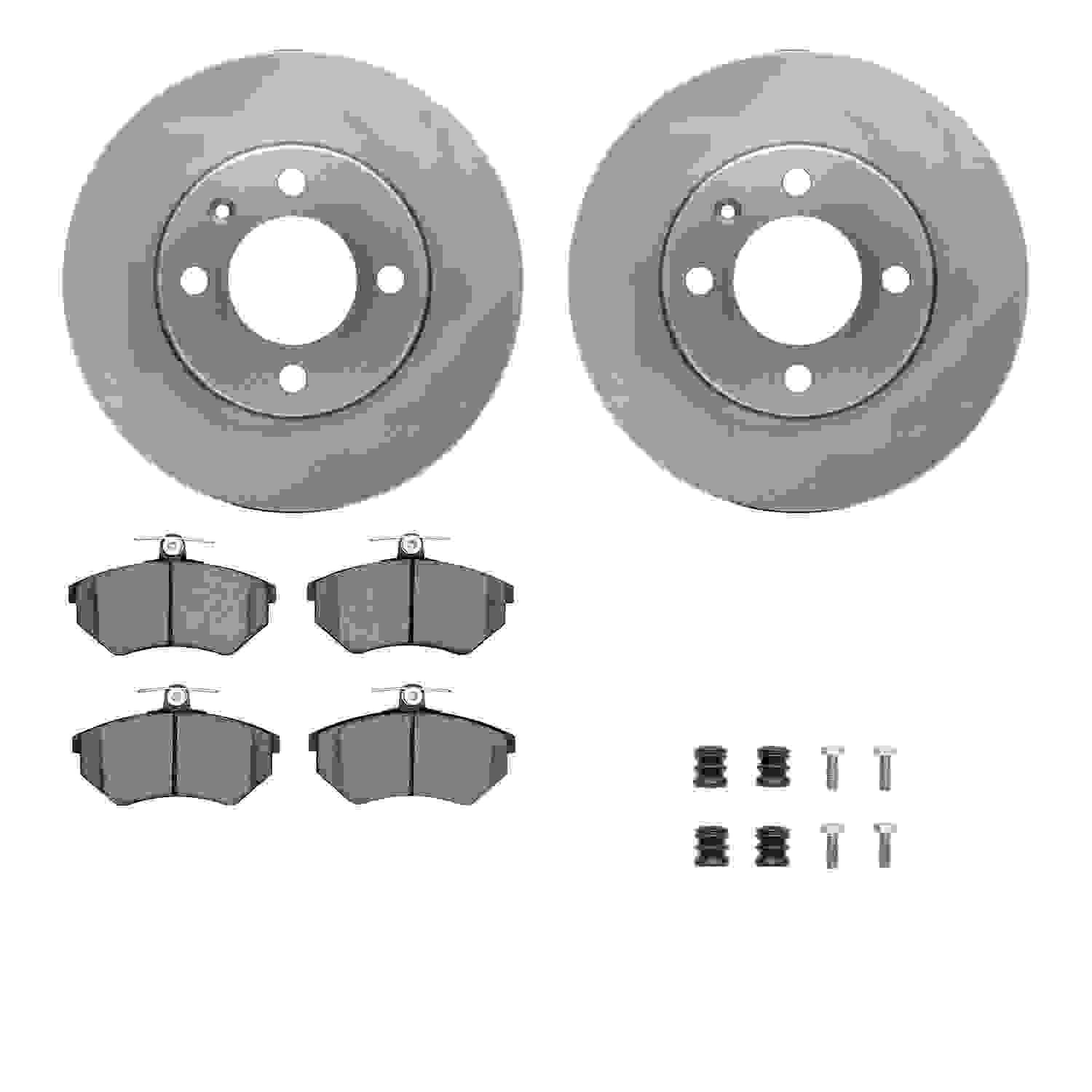 Dynamic Friction Company Disc Brake Pad and Rotor / Drum Brake Shoe and Drum Kit 6312-74055