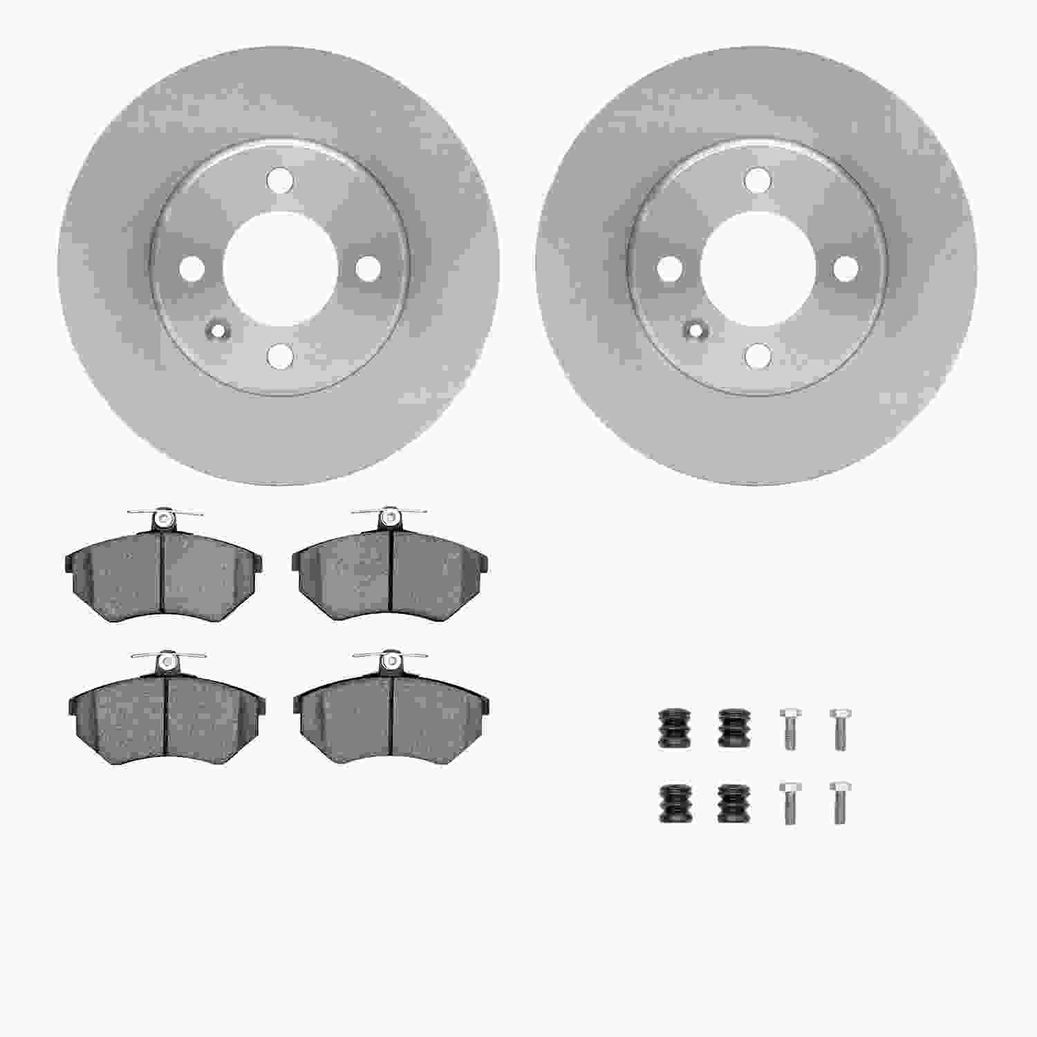 Dynamic Friction Company Disc Brake Pad and Rotor / Drum Brake Shoe and Drum Kit 6312-74056