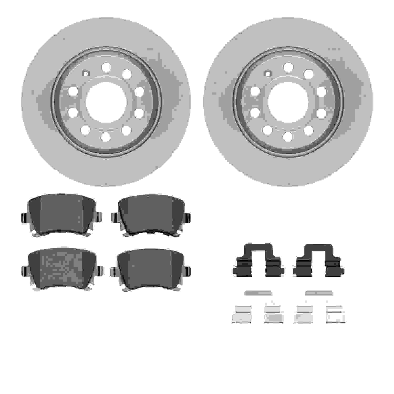 Dynamic Friction Company Disc Brake Pad and Rotor / Drum Brake Shoe and Drum Kit 6312-74085