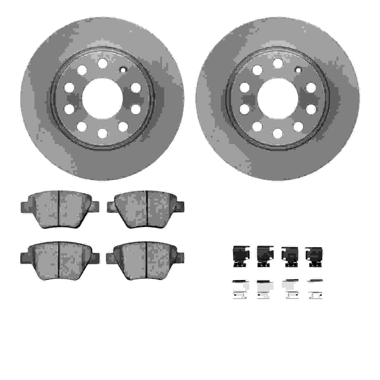 Dynamic Friction Company Disc Brake Pad and Rotor / Drum Brake Shoe and Drum Kit 6312-74090