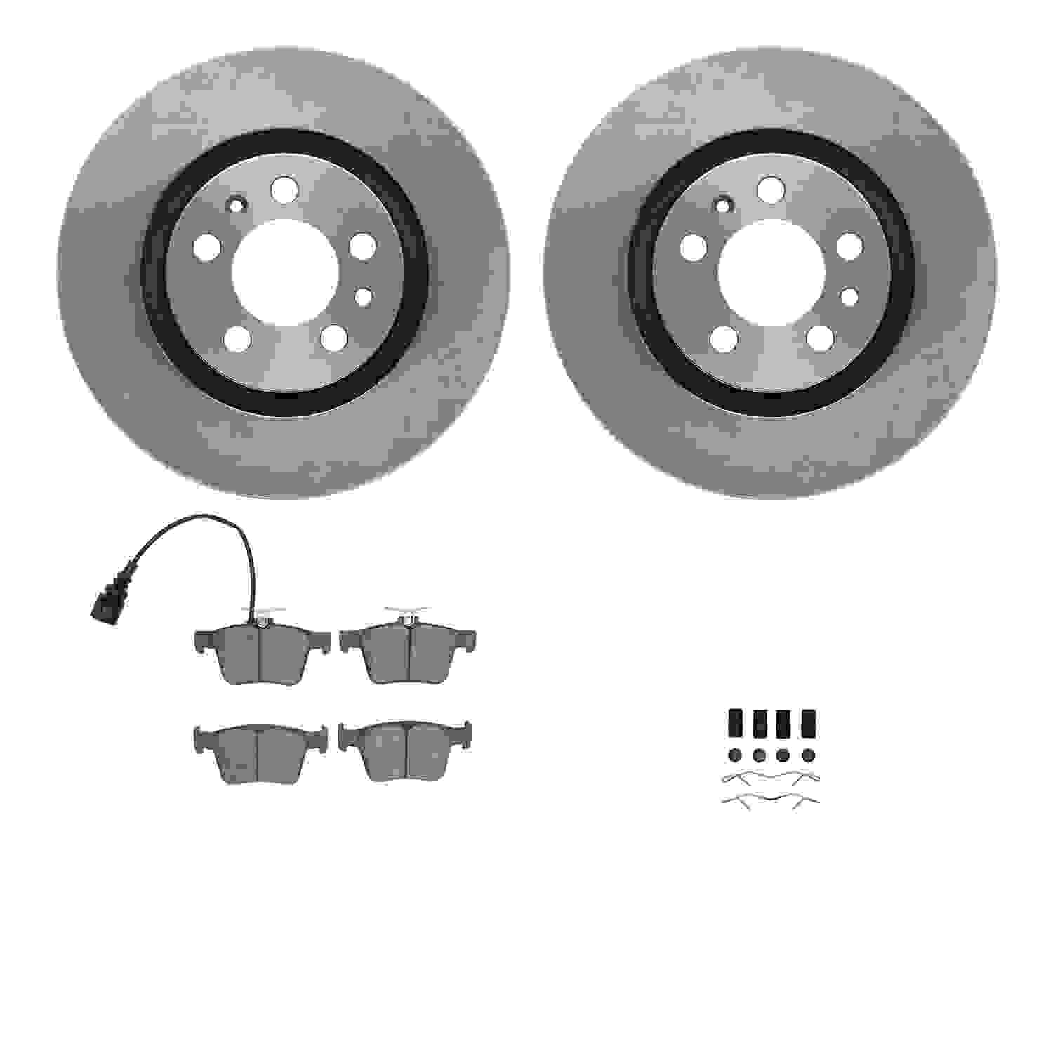 Dynamic Friction Company Disc Brake Pad and Rotor / Drum Brake Shoe and Drum Kit 6312-74091