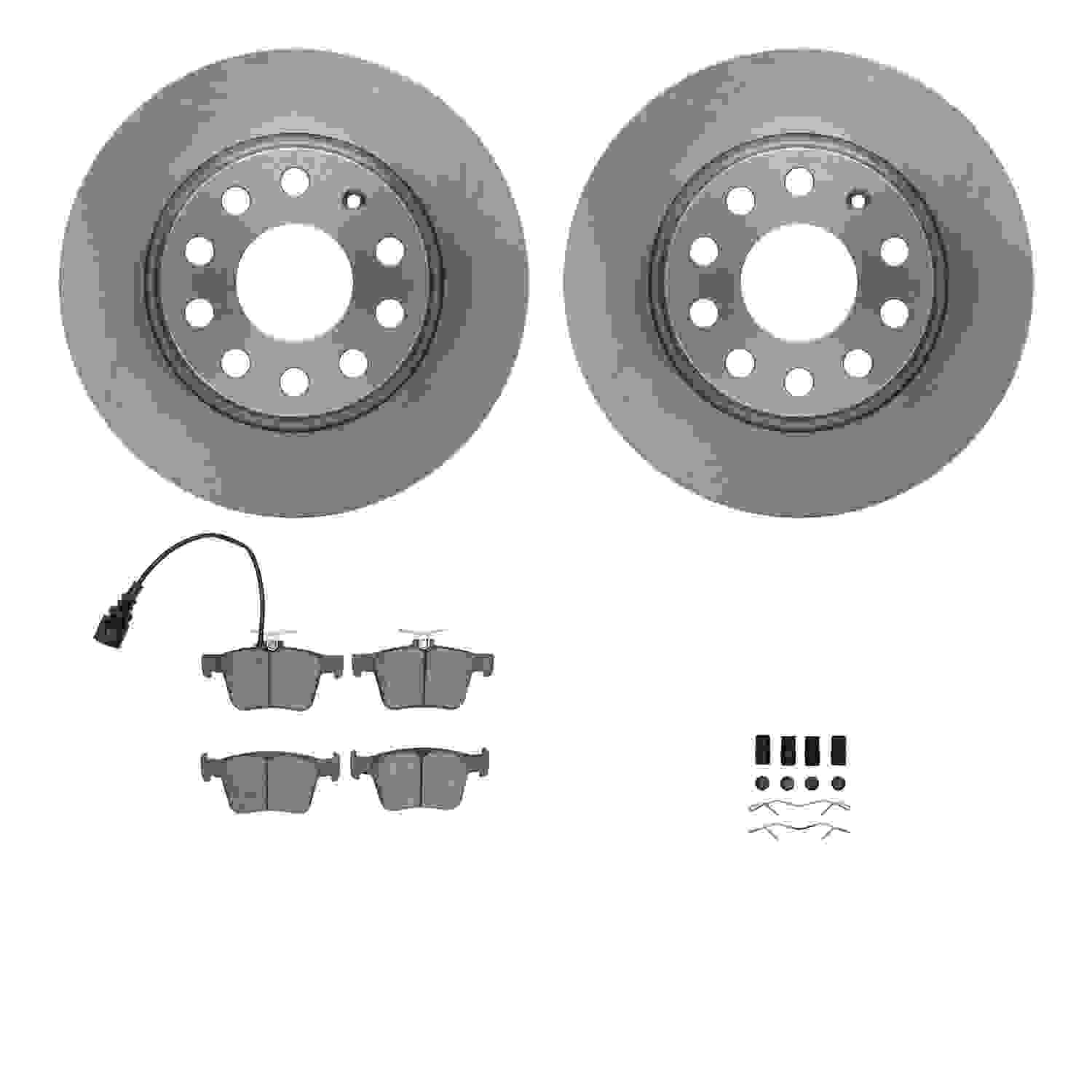 Dynamic Friction Company Disc Brake Pad and Rotor / Drum Brake Shoe and Drum Kit 6312-74092