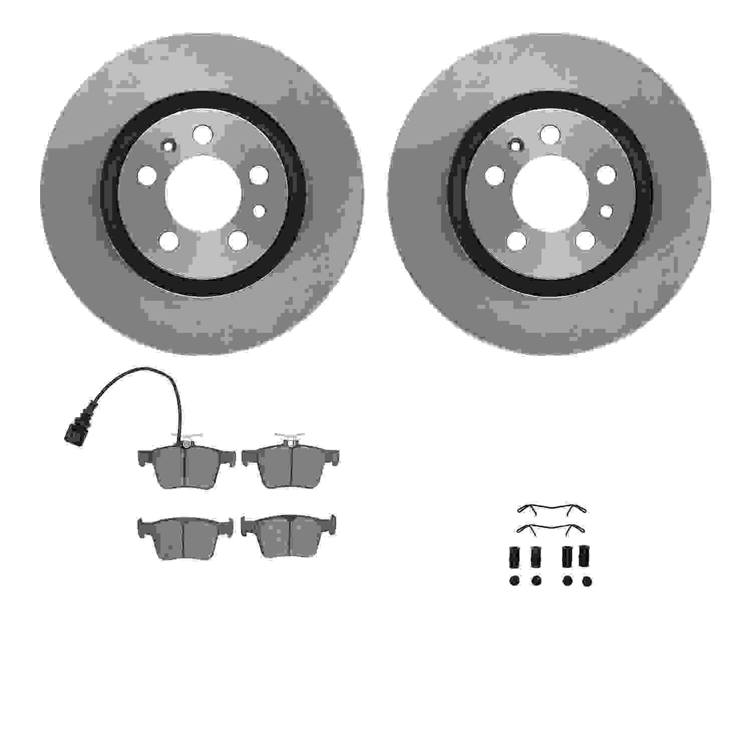 Dynamic Friction Company Disc Brake Pad and Rotor / Drum Brake Shoe and Drum Kit 6312-74093