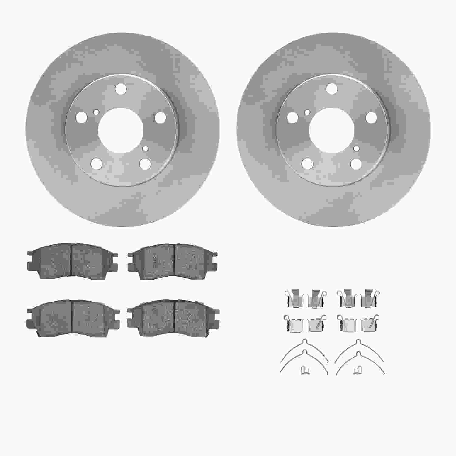 Dynamic Friction Company Disc Brake Pad and Rotor / Drum Brake Shoe and Drum Kit 6312-75003