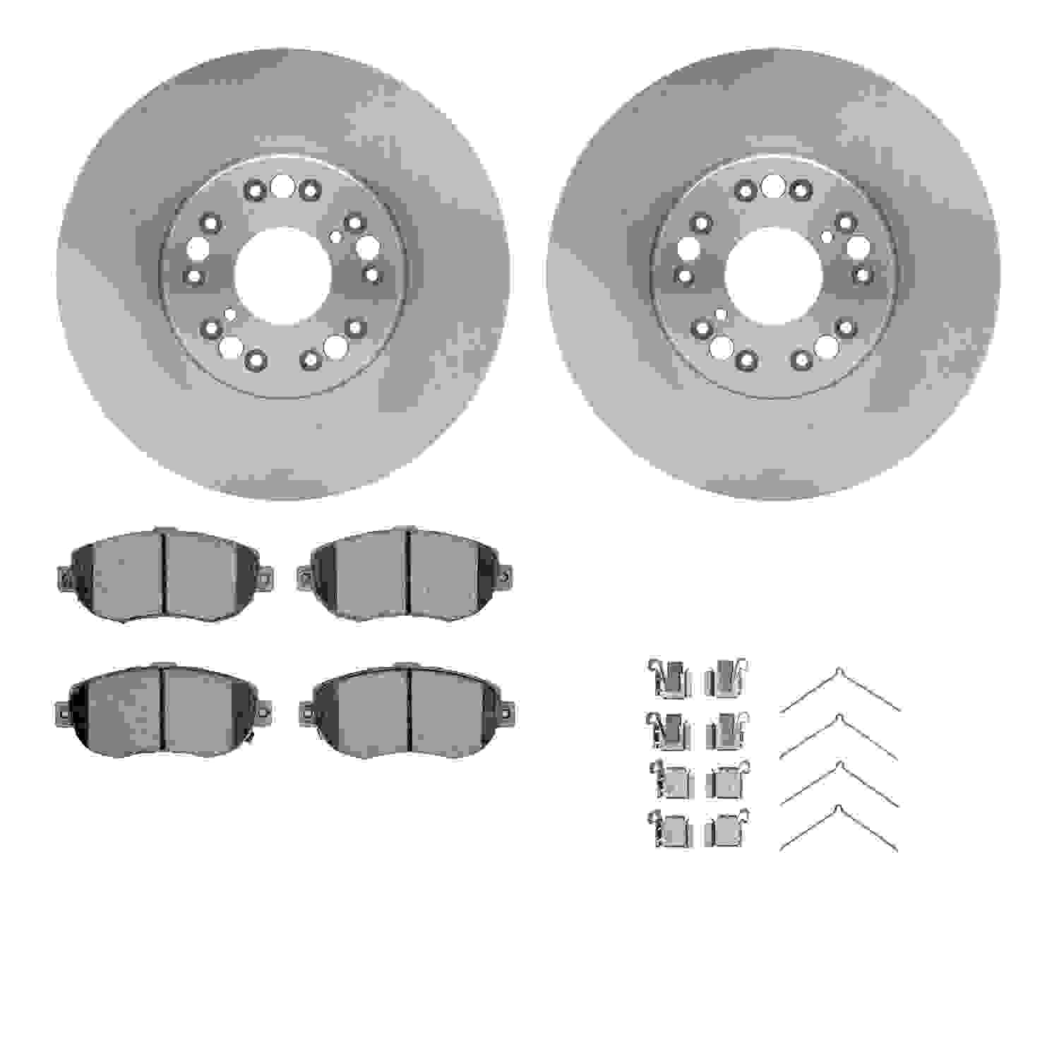 Dynamic Friction Company Disc Brake Pad and Rotor / Drum Brake Shoe and Drum Kit 6312-75010