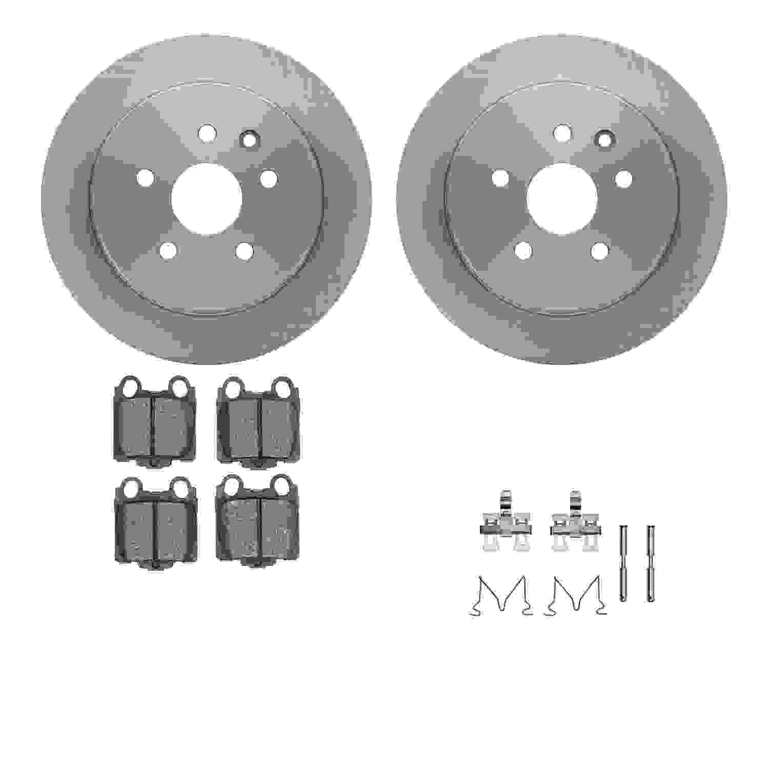 Dynamic Friction Company Disc Brake Pad and Rotor / Drum Brake Shoe and Drum Kit 6312-75012