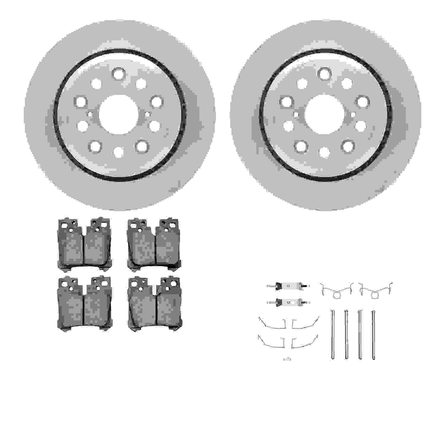 Dynamic Friction Company Disc Brake Pad and Rotor / Drum Brake Shoe and Drum Kit 6312-75026