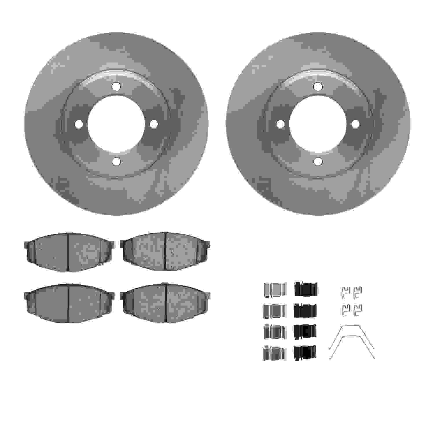 Dynamic Friction Company Disc Brake Pad and Rotor / Drum Brake Shoe and Drum Kit 6312-76023