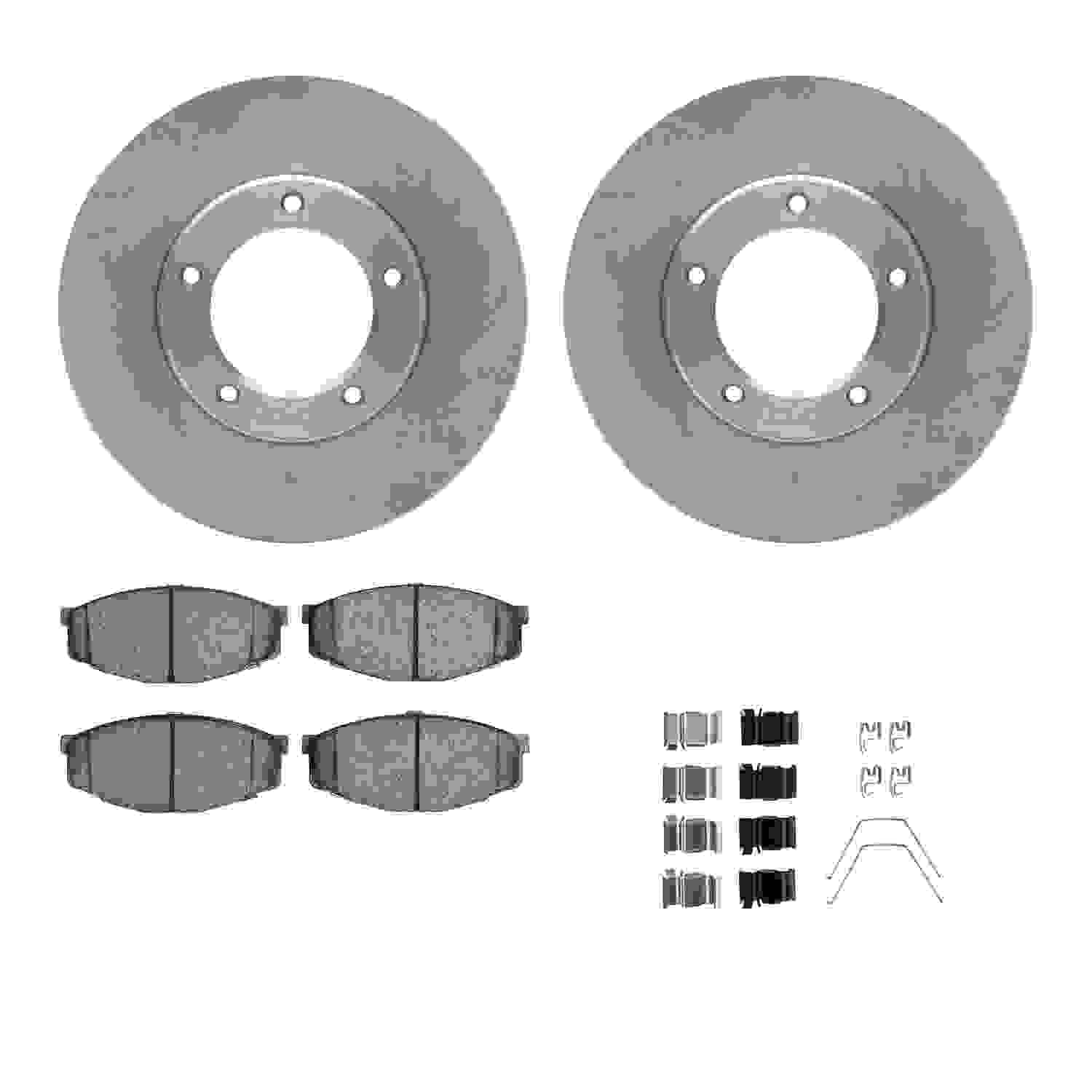 Dynamic Friction Company Disc Brake Pad and Rotor / Drum Brake Shoe and Drum Kit 6312-76027