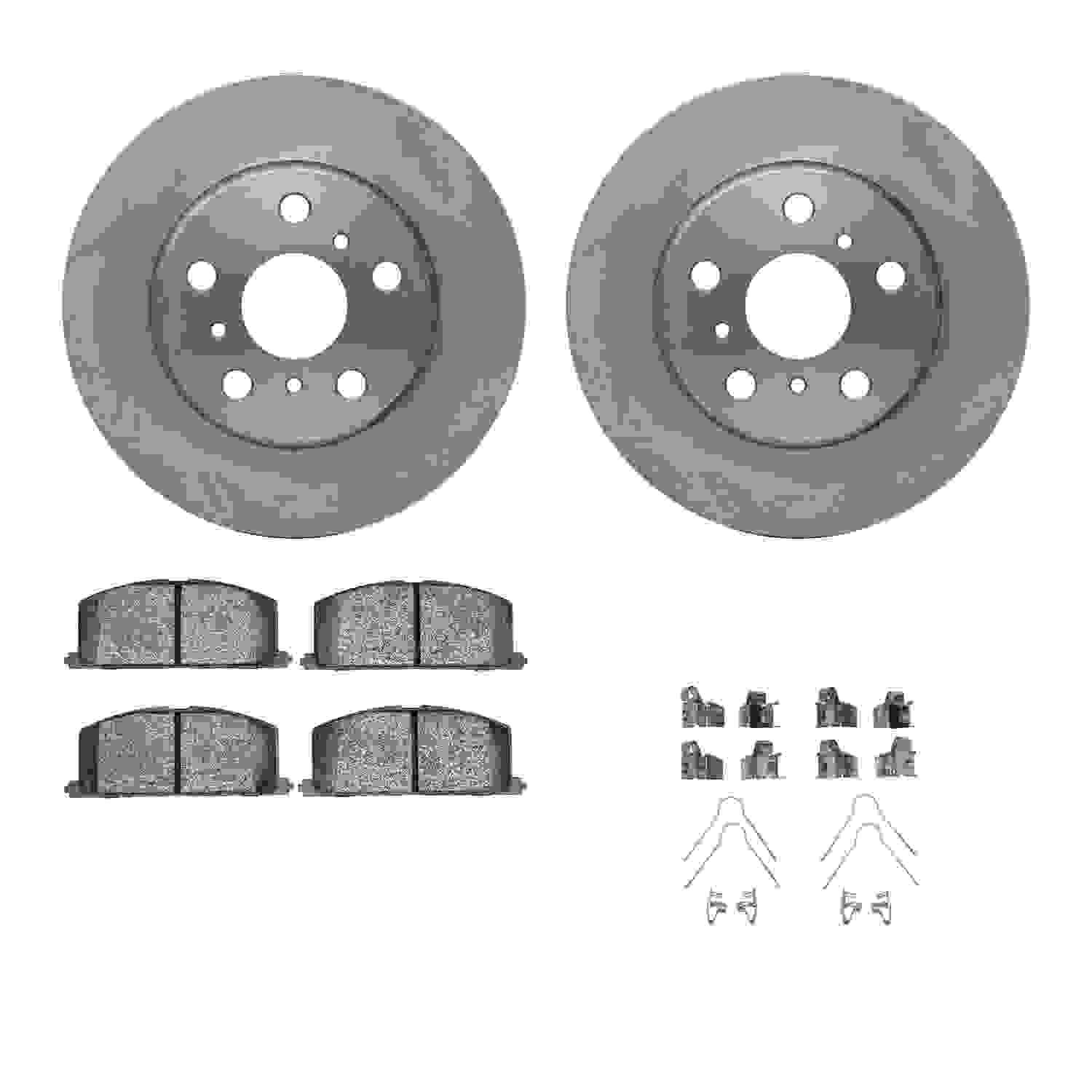 Dynamic Friction Company Disc Brake Pad and Rotor / Drum Brake Shoe and Drum Kit 6312-76029