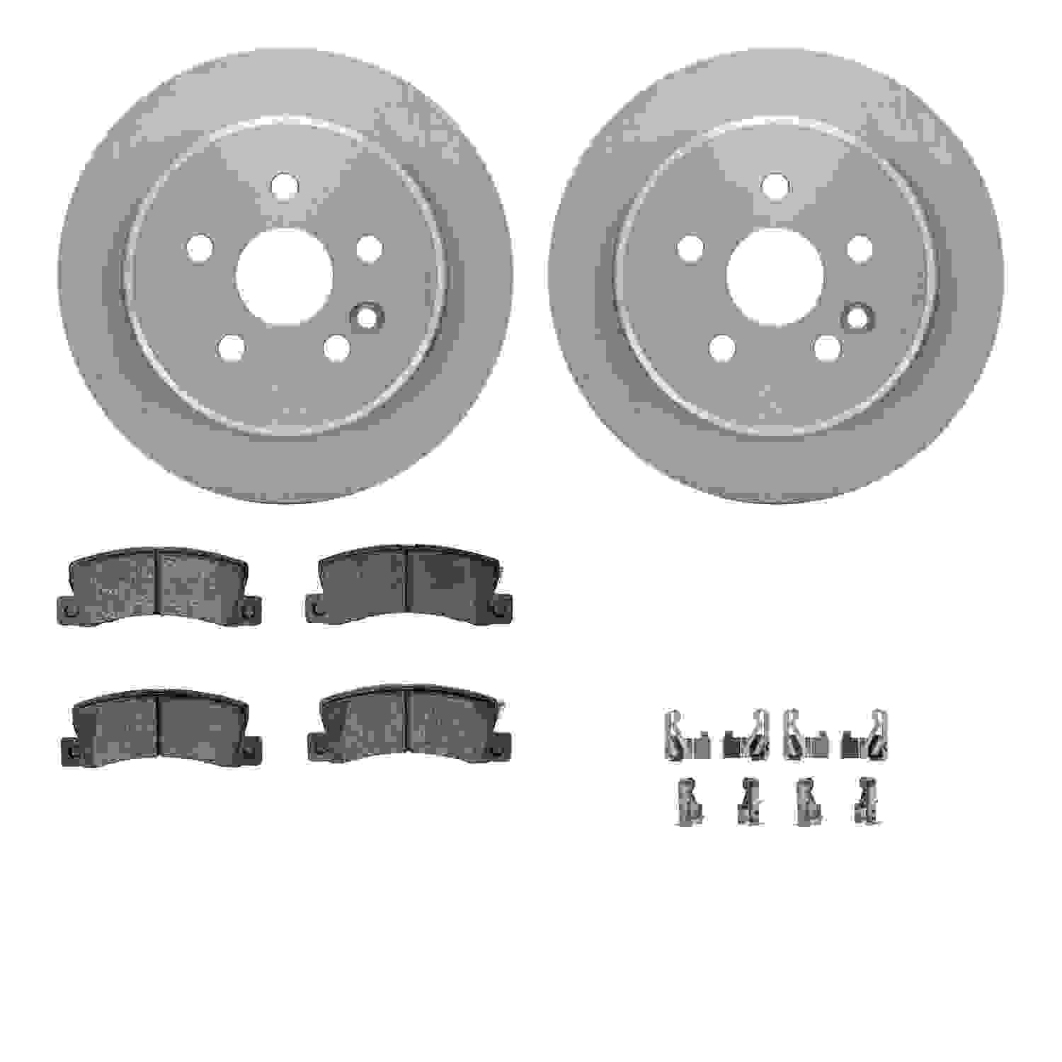 Dynamic Friction Company Disc Brake Pad and Rotor / Drum Brake Shoe and Drum Kit 6312-76059