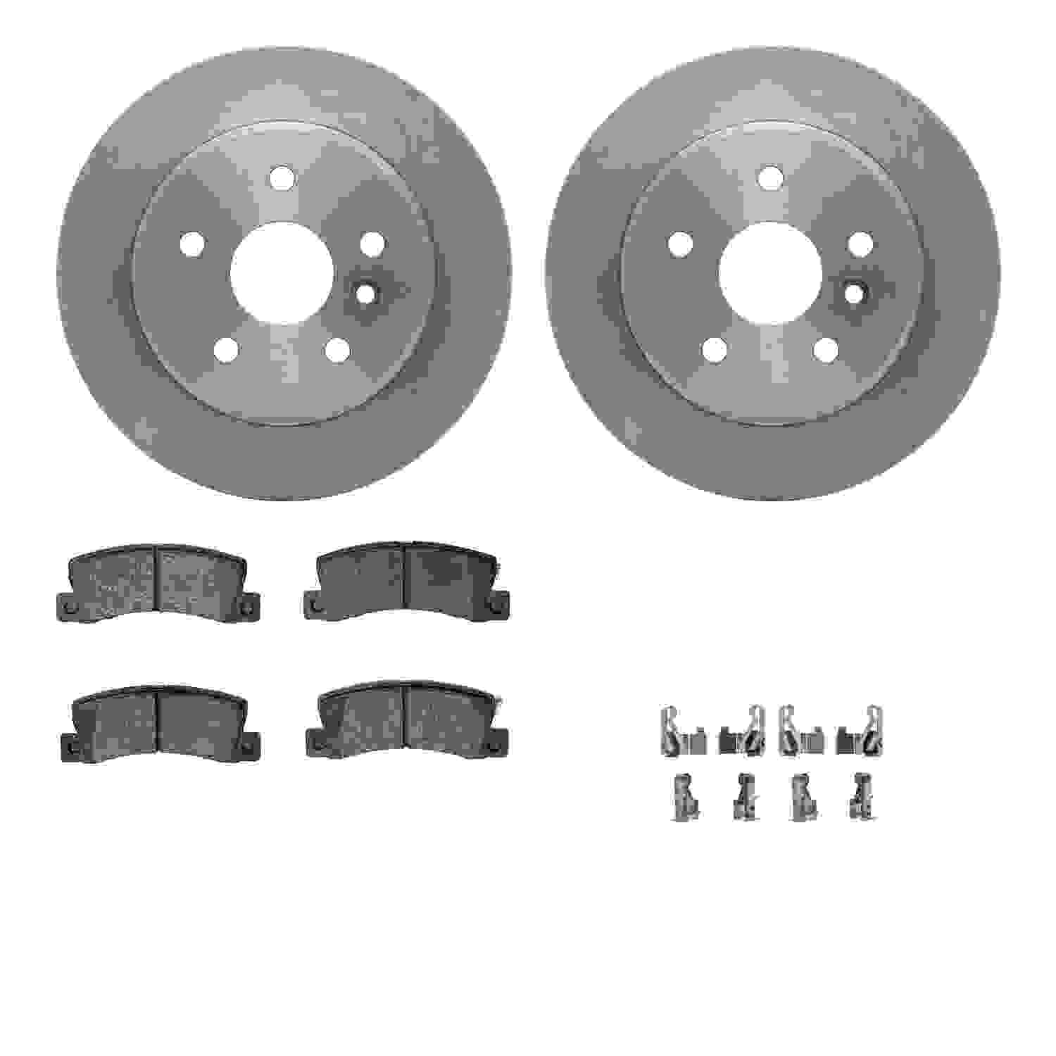 Dynamic Friction Company Disc Brake Pad and Rotor / Drum Brake Shoe and Drum Kit 6312-76063