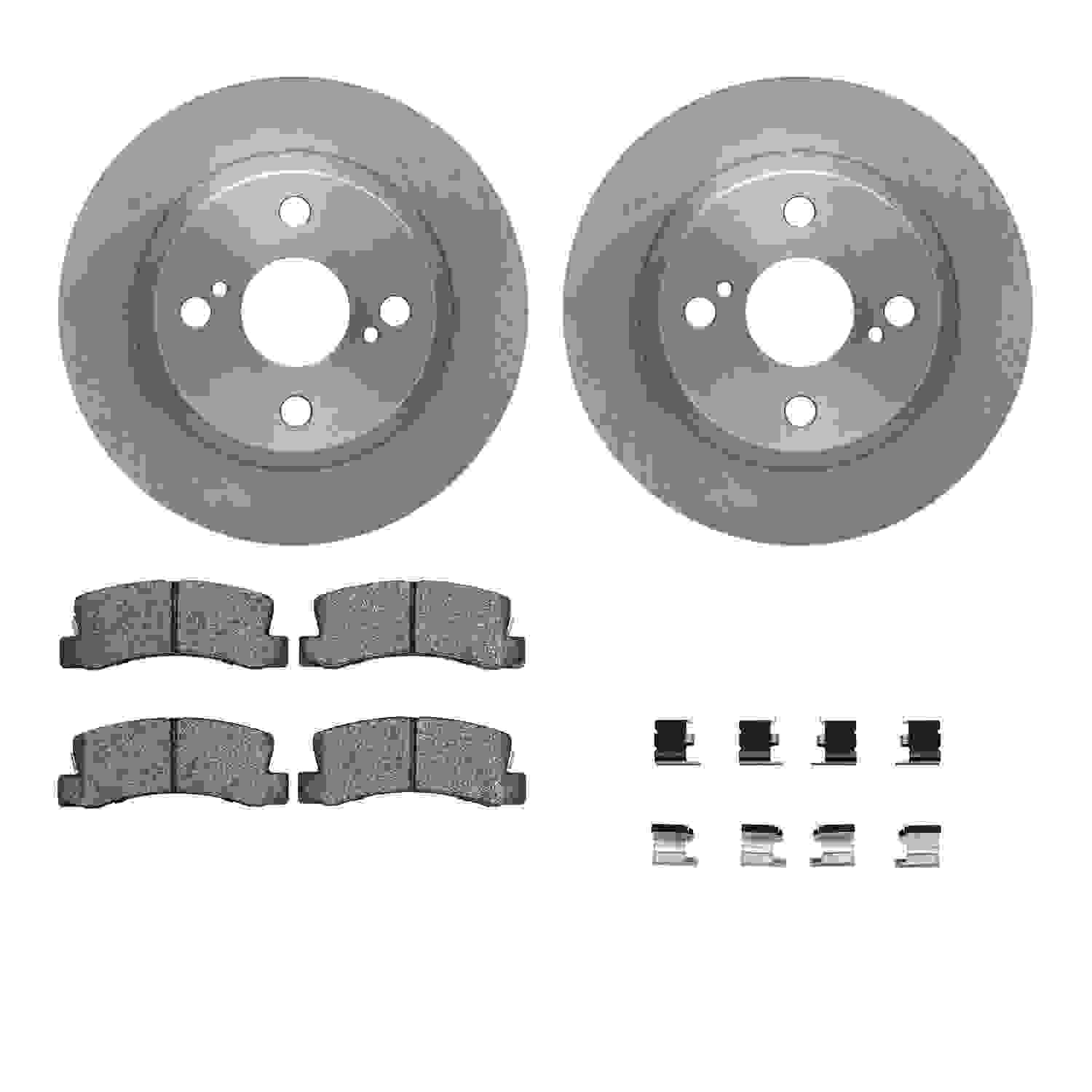 Dynamic Friction Company Disc Brake Pad and Rotor / Drum Brake Shoe and Drum Kit 6312-76064