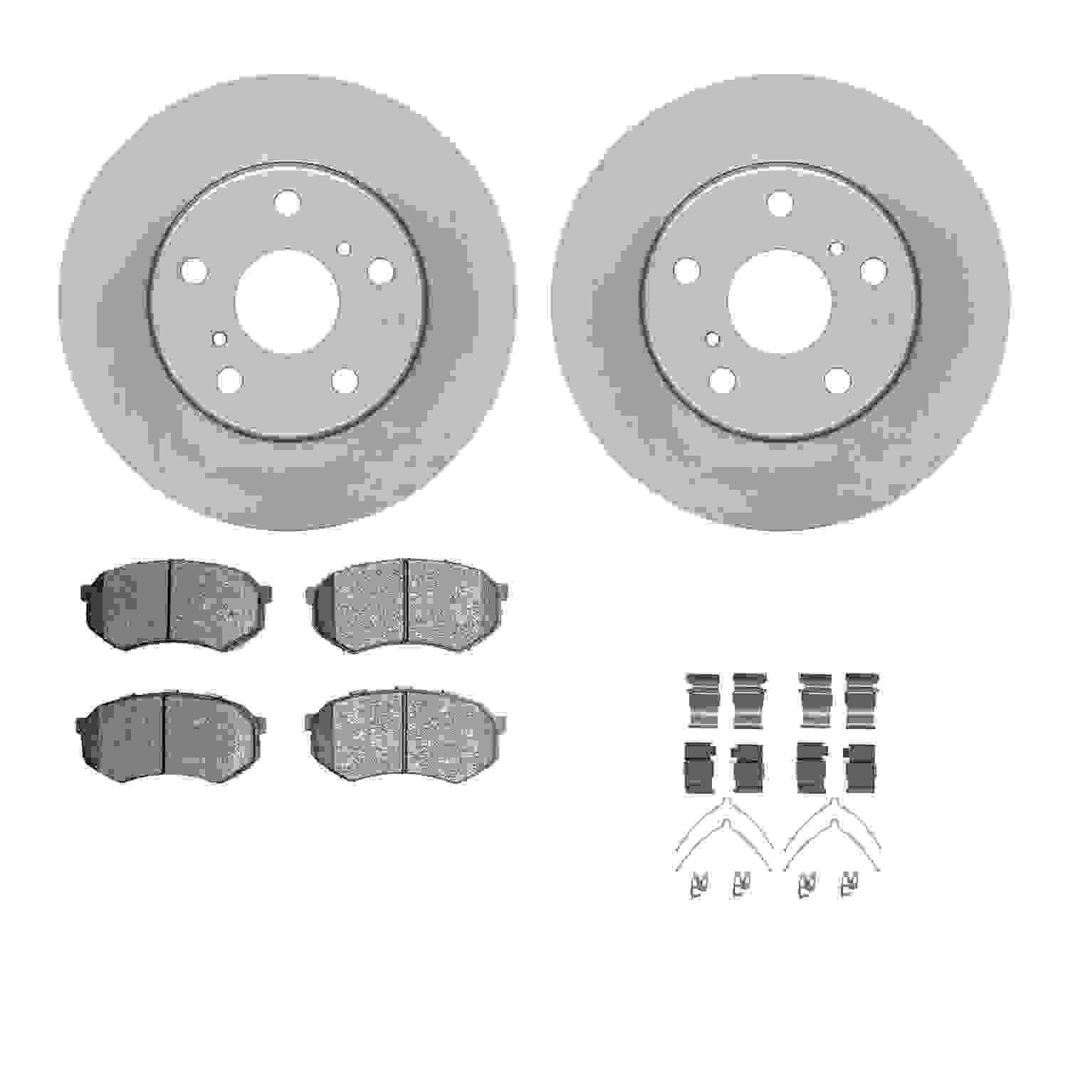 Dynamic Friction Company Disc Brake Pad and Rotor / Drum Brake Shoe and Drum Kit 6312-76071