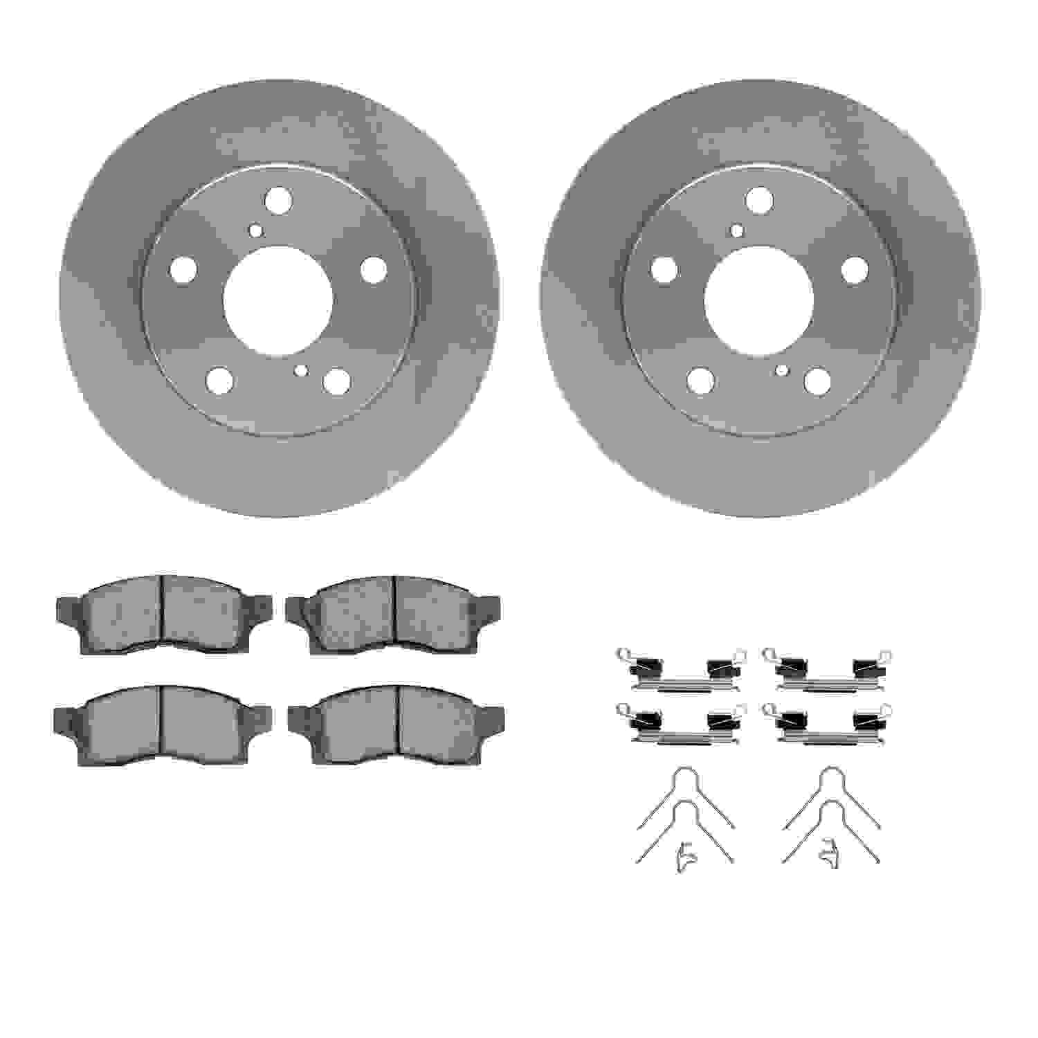 Dynamic Friction Company Disc Brake Pad and Rotor / Drum Brake Shoe and Drum Kit 6312-76083