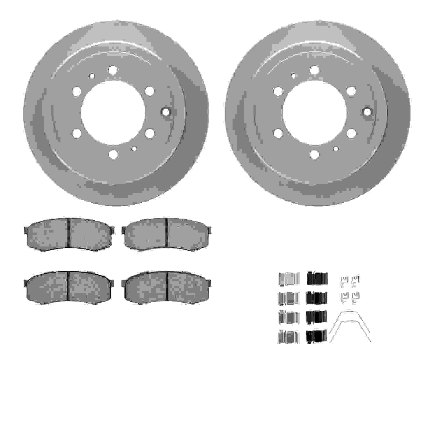 Dynamic Friction Company Disc Brake Pad and Rotor / Drum Brake Shoe and Drum Kit 6312-76098