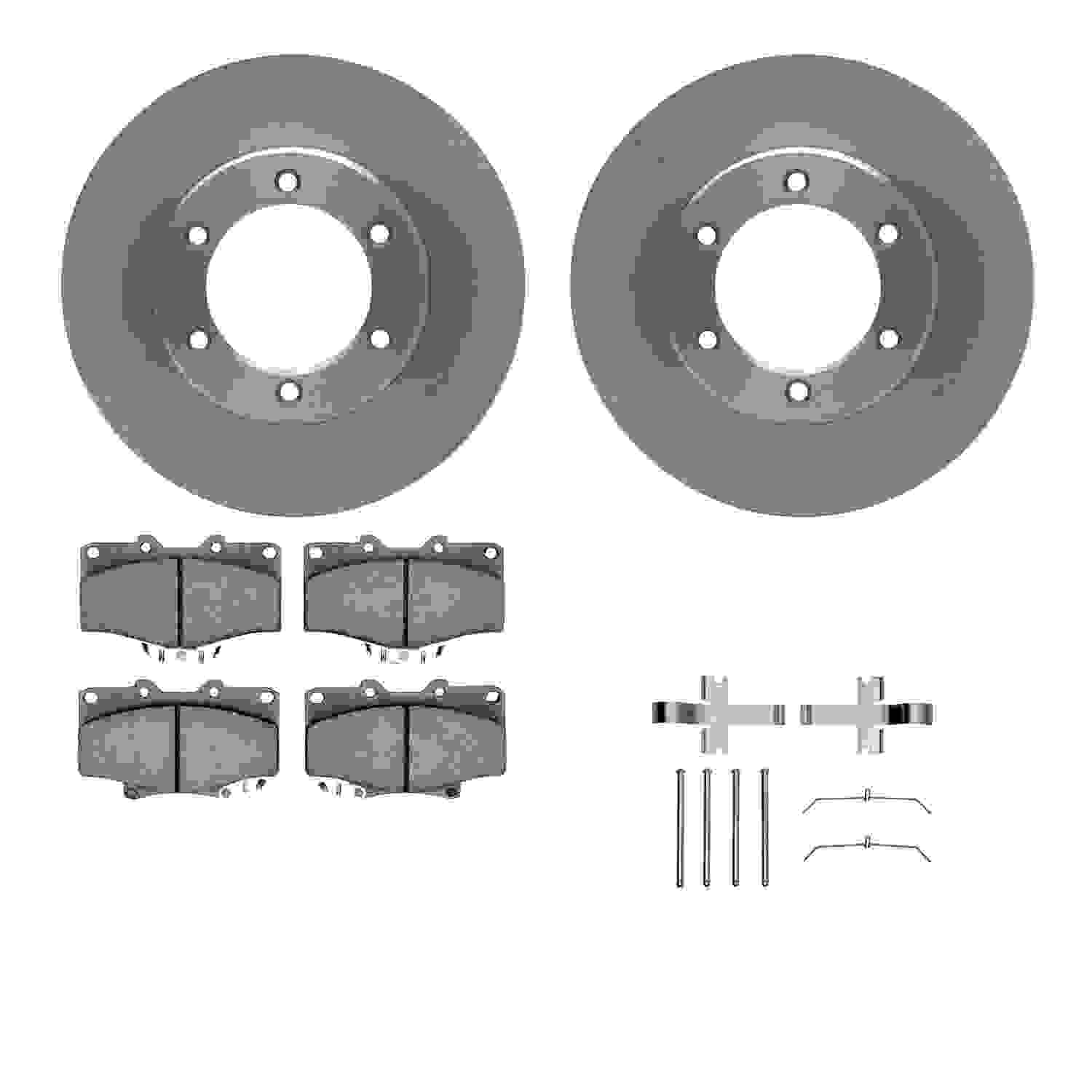 Dynamic Friction Company Disc Brake Pad and Rotor / Drum Brake Shoe and Drum Kit 6312-76102