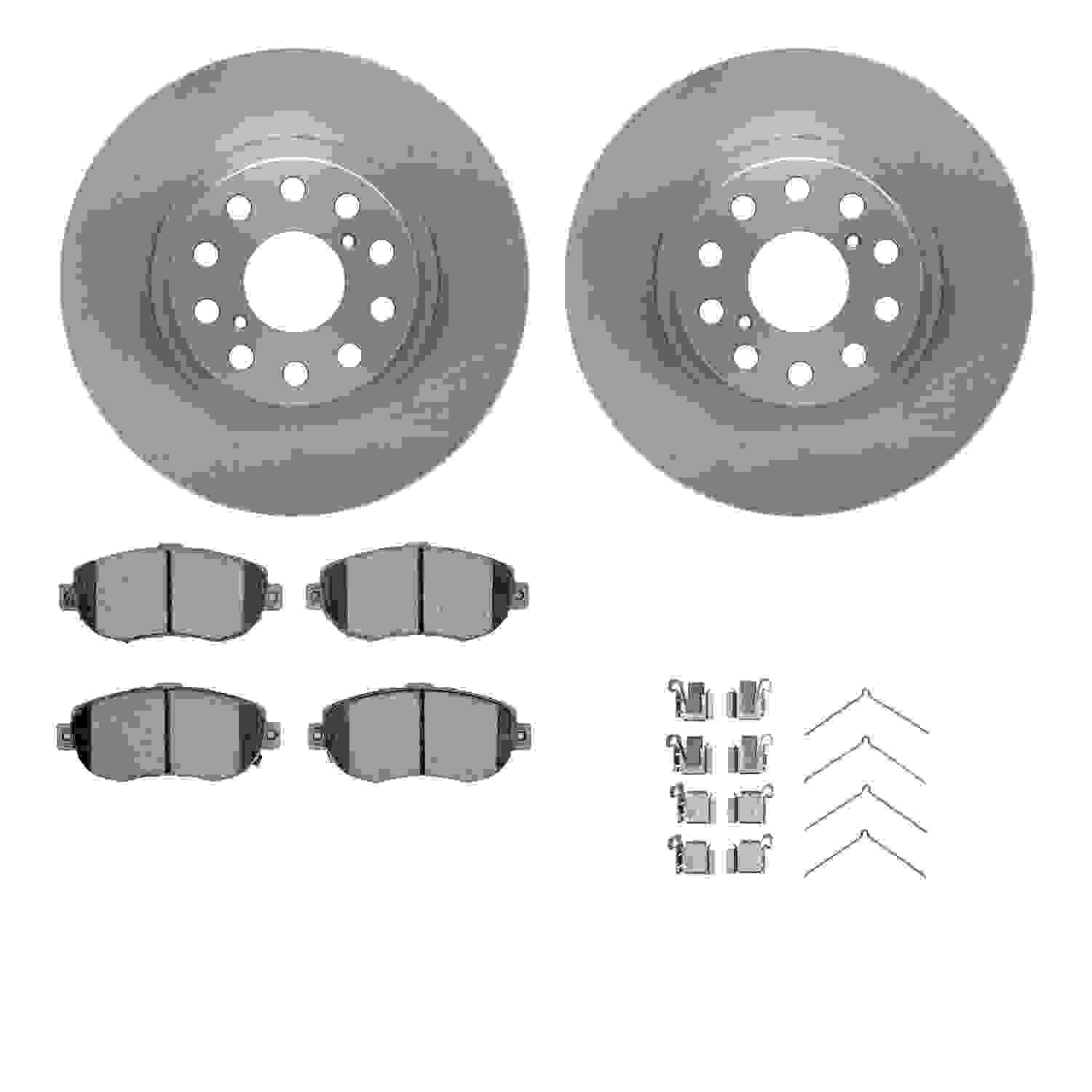 Dynamic Friction Company Disc Brake Pad and Rotor / Drum Brake Shoe and Drum Kit 6312-76105