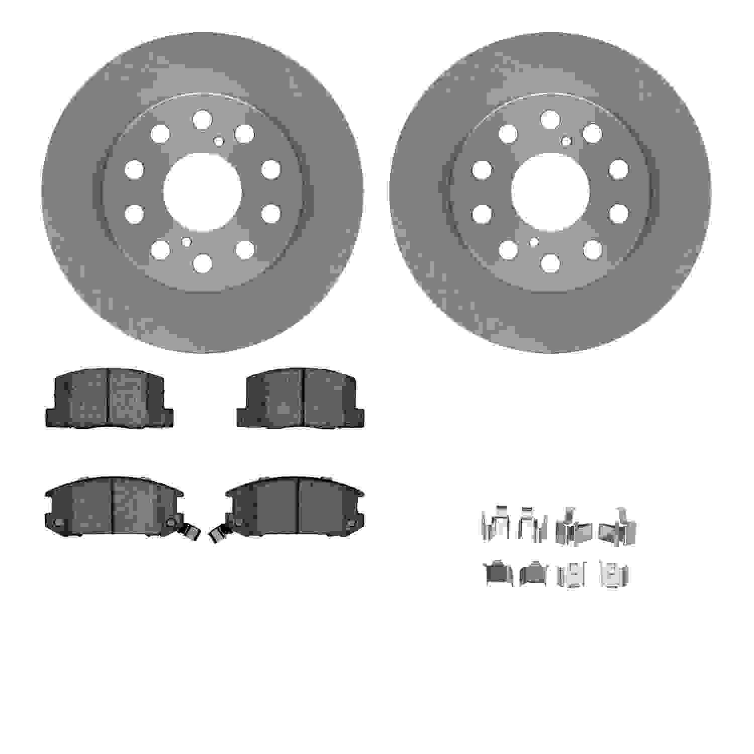 Dynamic Friction Company Disc Brake Pad and Rotor / Drum Brake Shoe and Drum Kit 6312-76108