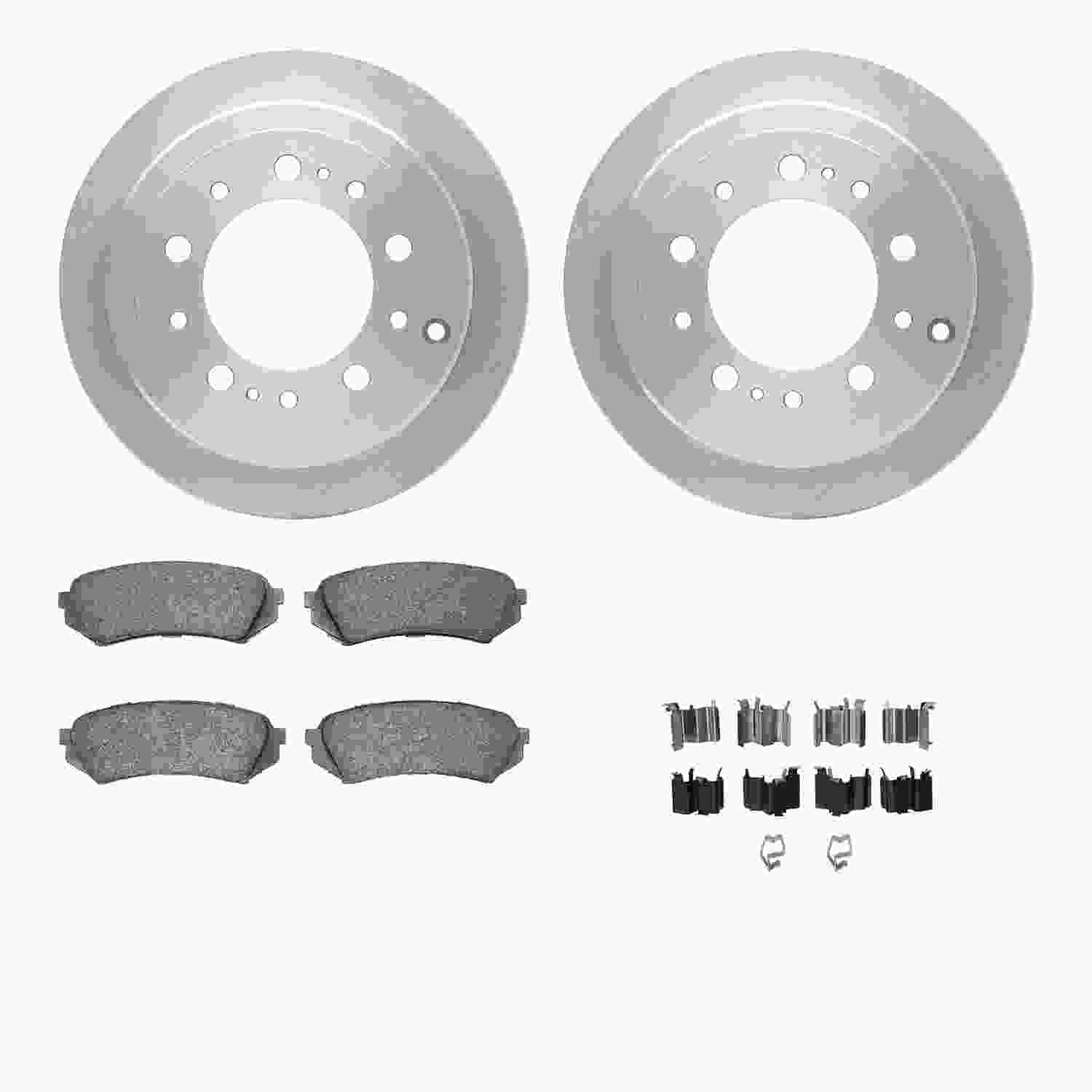 Dynamic Friction Company Disc Brake Pad and Rotor / Drum Brake Shoe and Drum Kit 6312-76116