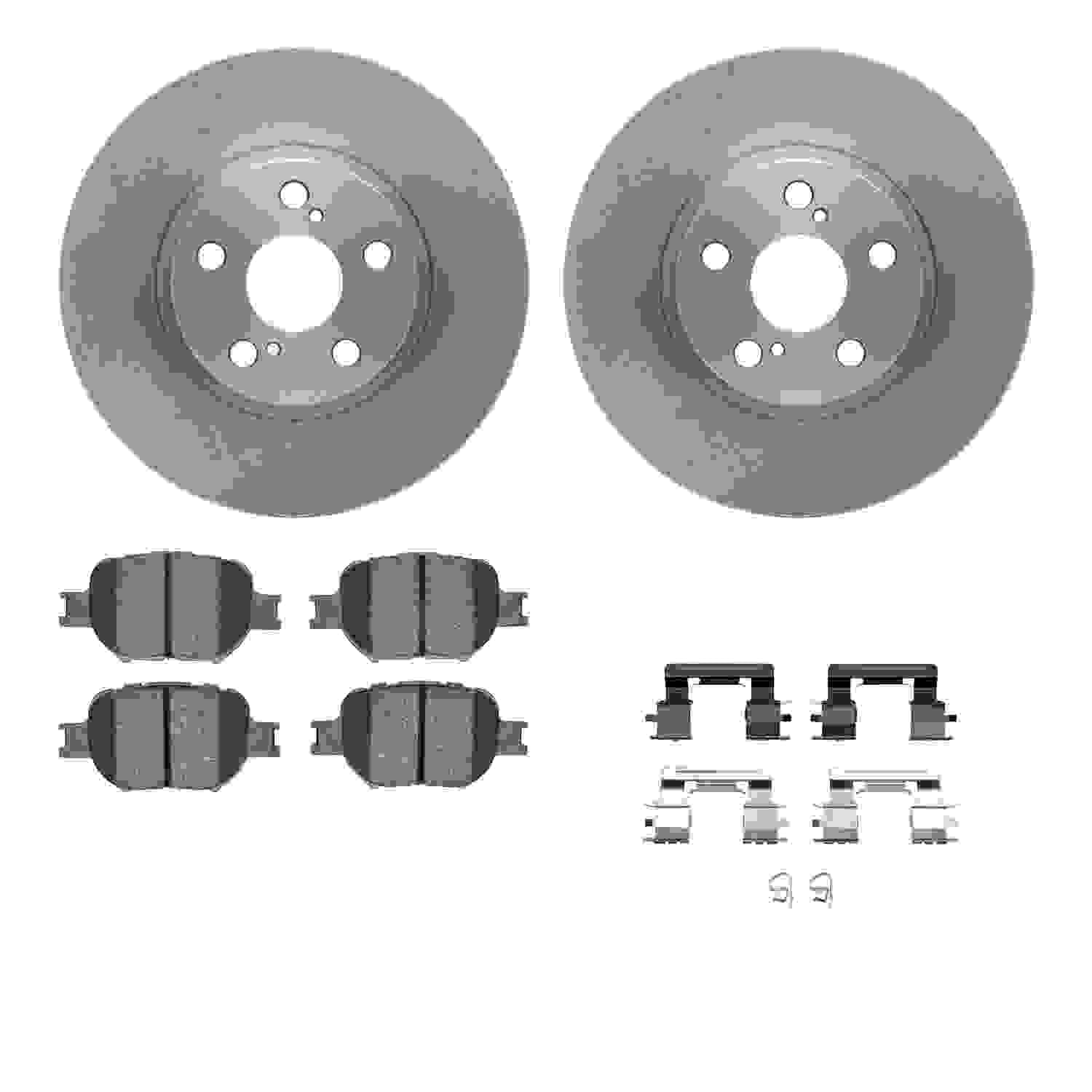 Dynamic Friction Company Disc Brake Pad and Rotor / Drum Brake Shoe and Drum Kit 6312-76118