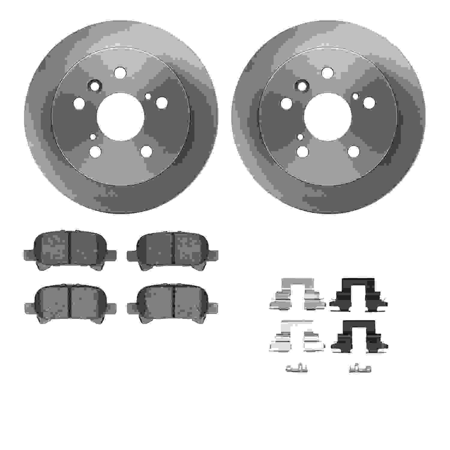 Dynamic Friction Company Disc Brake Pad and Rotor / Drum Brake Shoe and Drum Kit 6312-76126