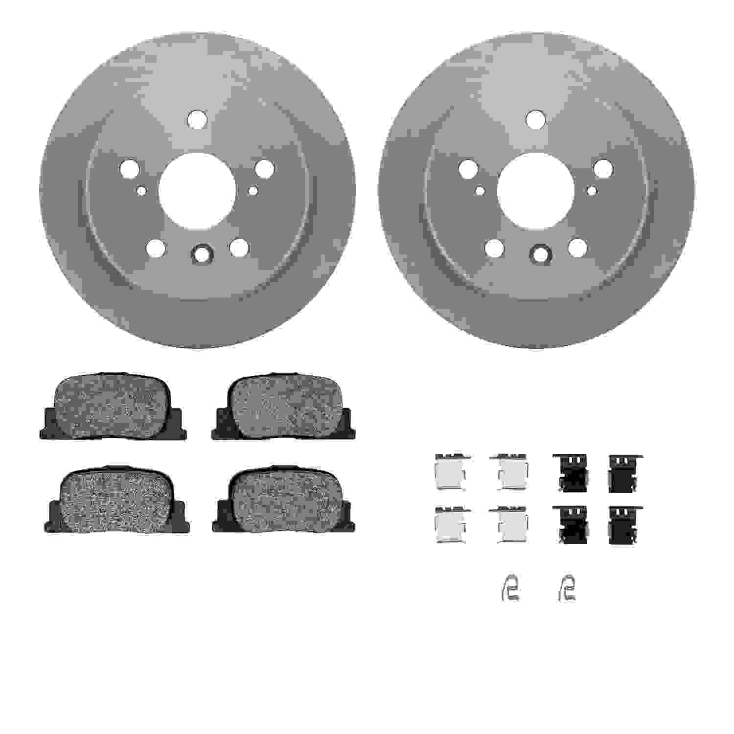 Dynamic Friction Company Disc Brake Pad and Rotor / Drum Brake Shoe and Drum Kit 6312-76128