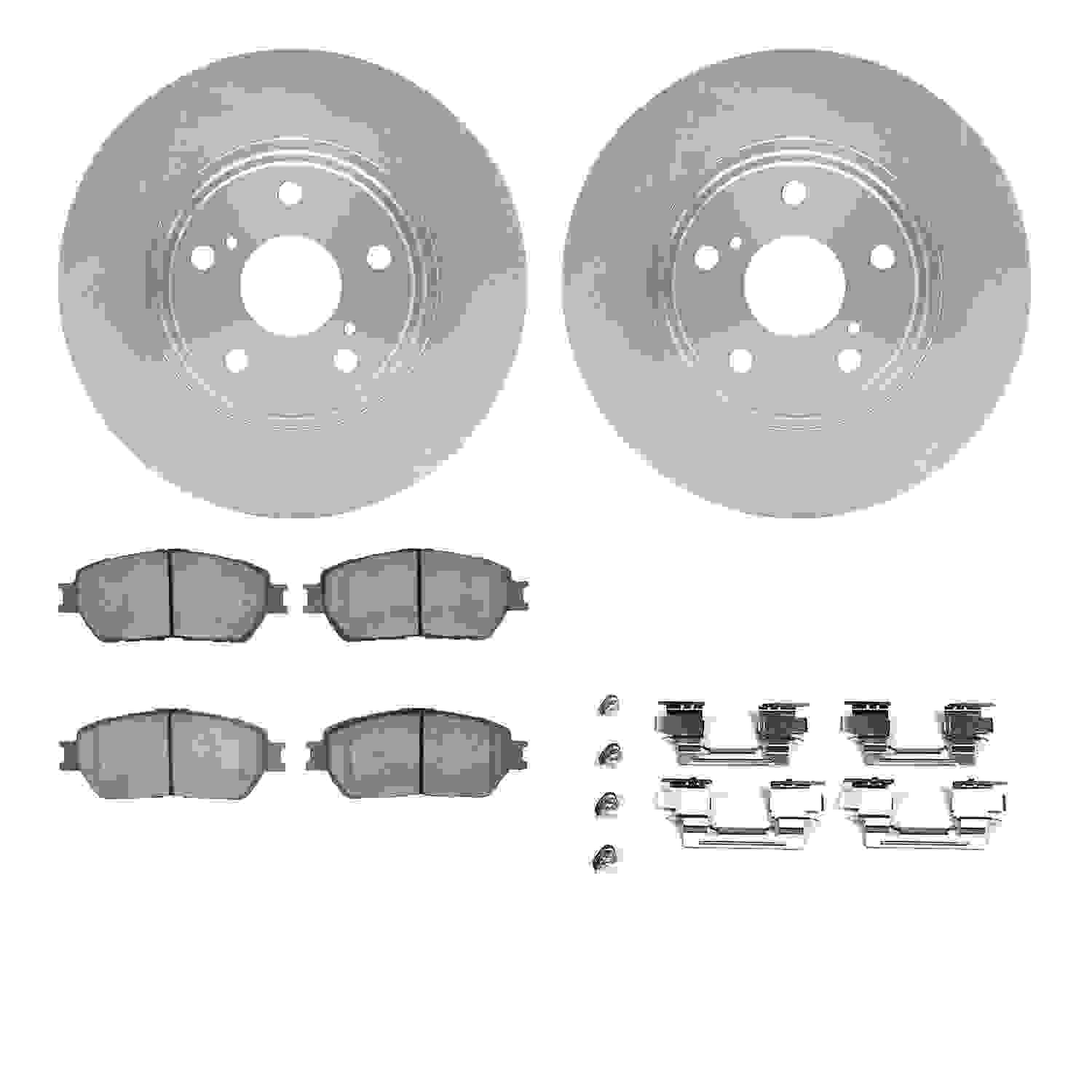 Dynamic Friction Company Disc Brake Pad and Rotor / Drum Brake Shoe and Drum Kit 6312-76135