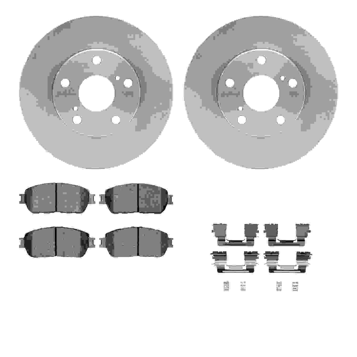 Dynamic Friction Company Disc Brake Pad and Rotor / Drum Brake Shoe and Drum Kit 6312-76138