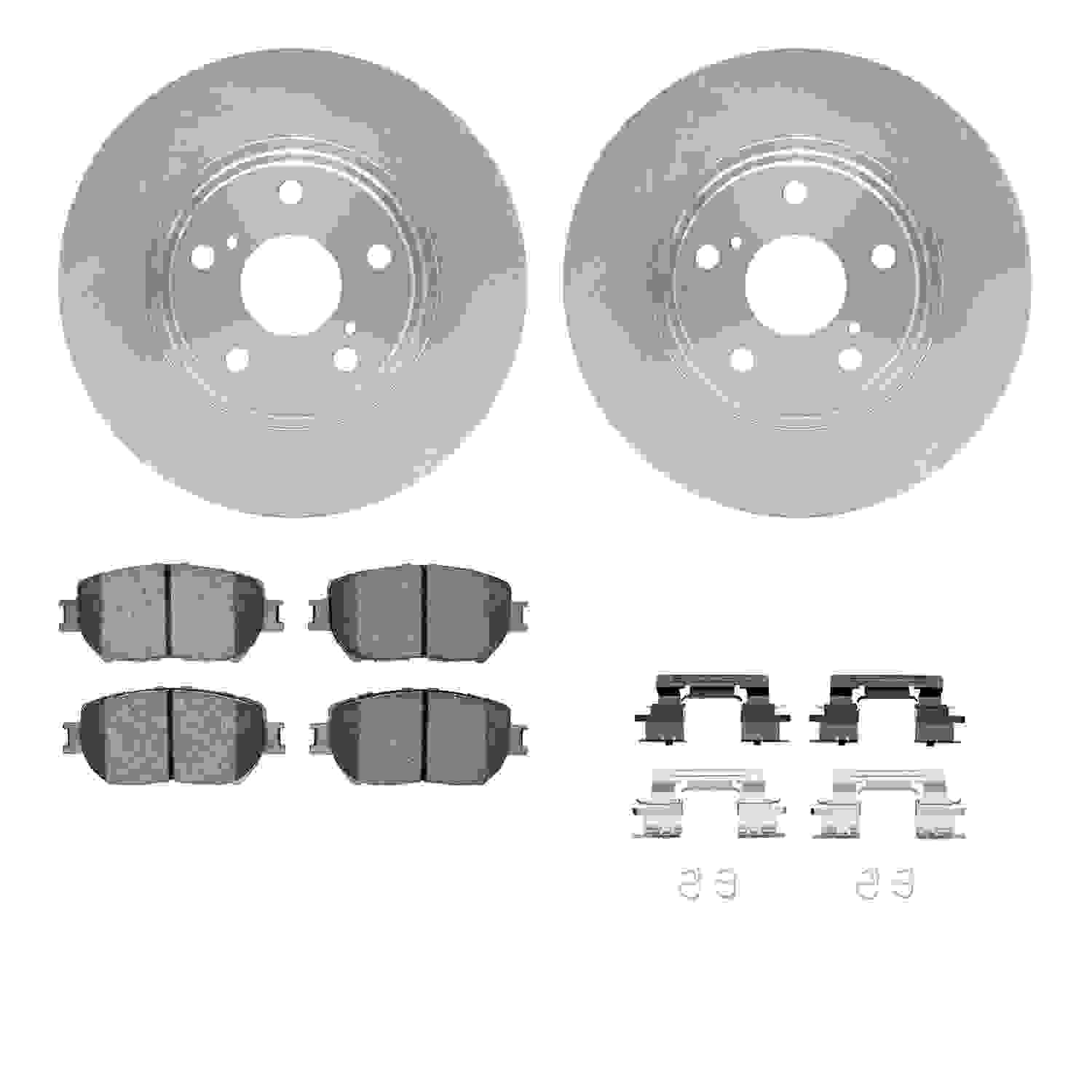 Dynamic Friction Company Disc Brake Pad and Rotor / Drum Brake Shoe and Drum Kit 6312-76140