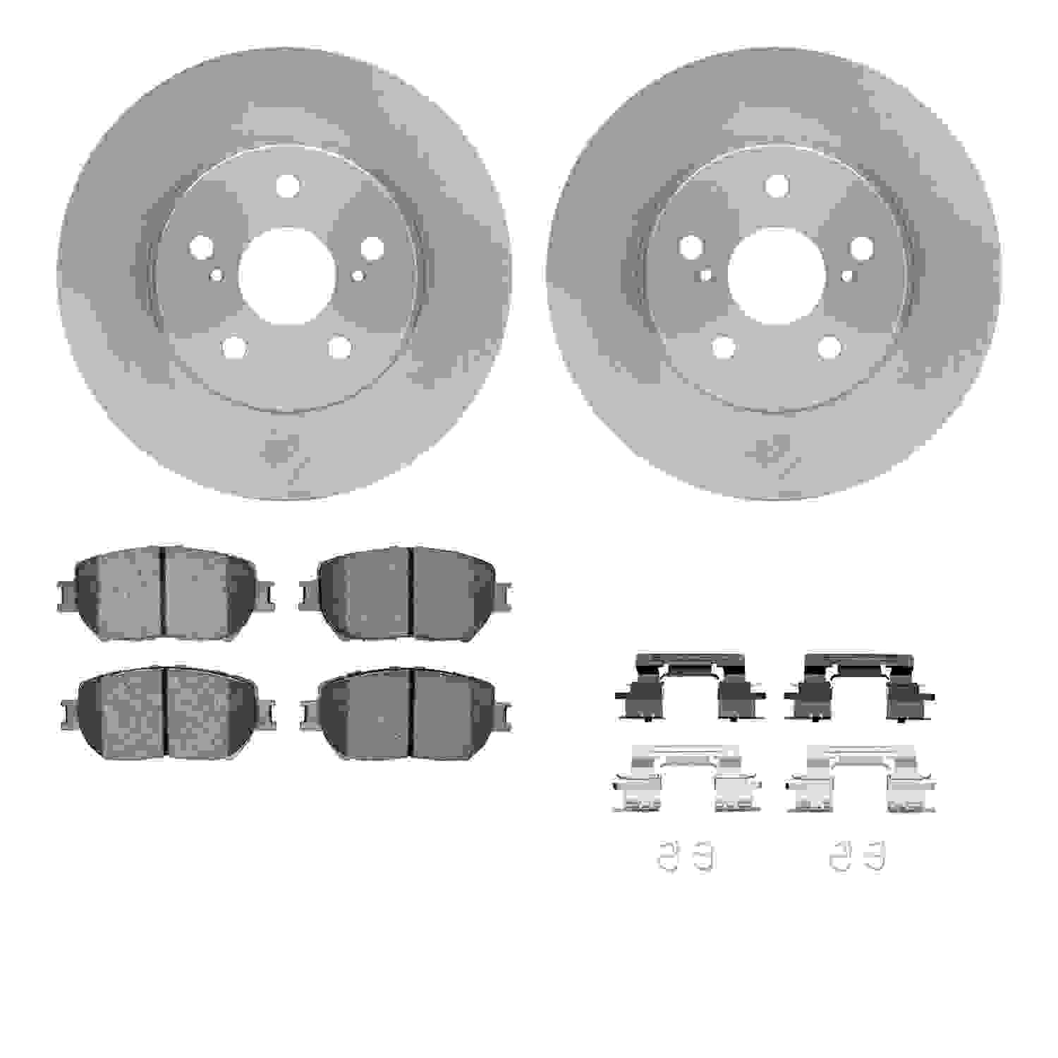 Dynamic Friction Company Disc Brake Pad and Rotor / Drum Brake Shoe and Drum Kit 6312-76141