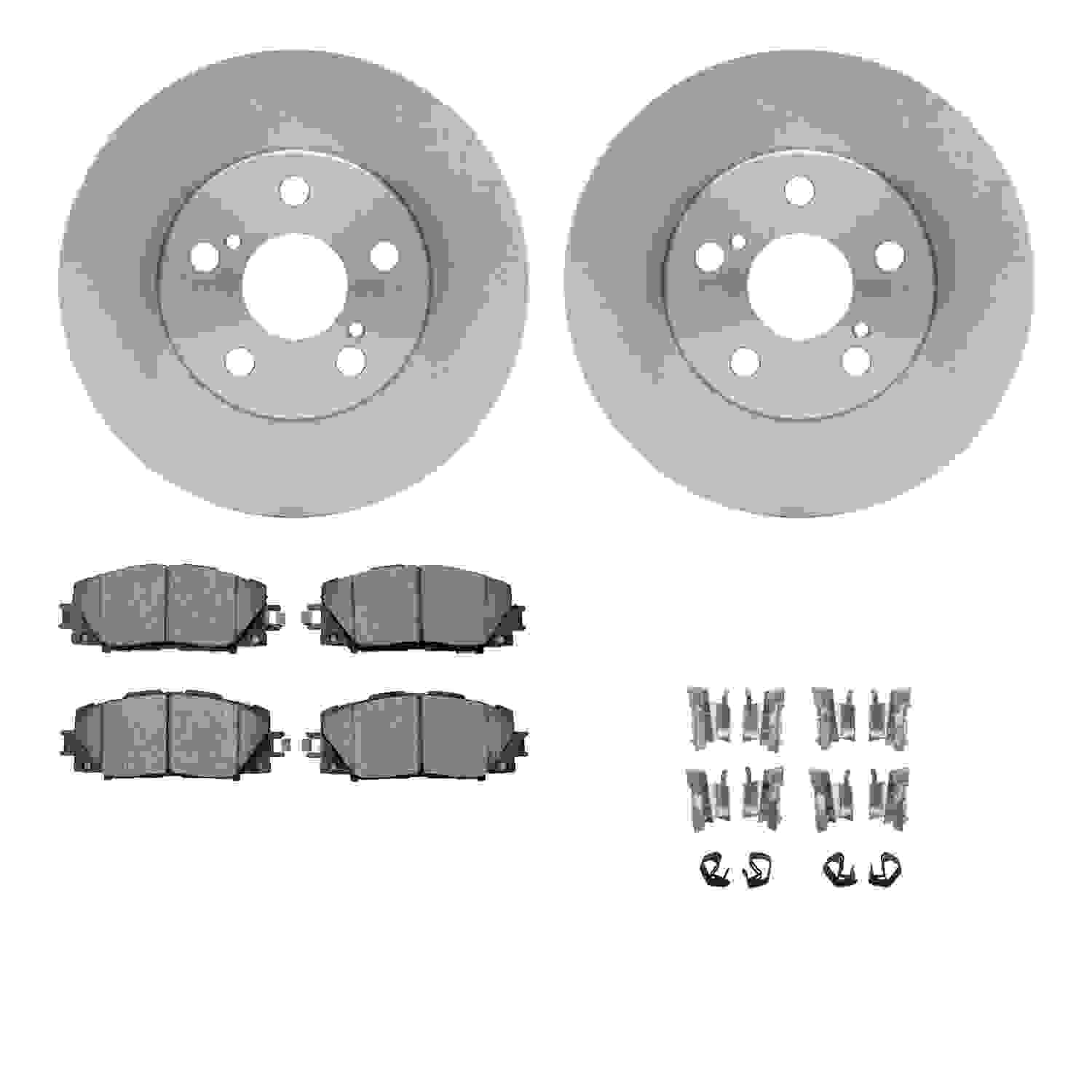 Dynamic Friction Company Disc Brake Pad and Rotor / Drum Brake Shoe and Drum Kit 6312-76155