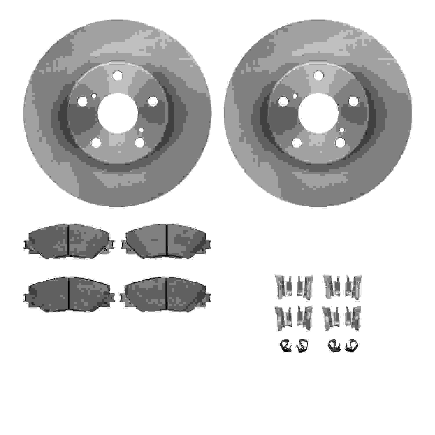 Dynamic Friction Company Disc Brake Pad and Rotor / Drum Brake Shoe and Drum Kit 6312-76159