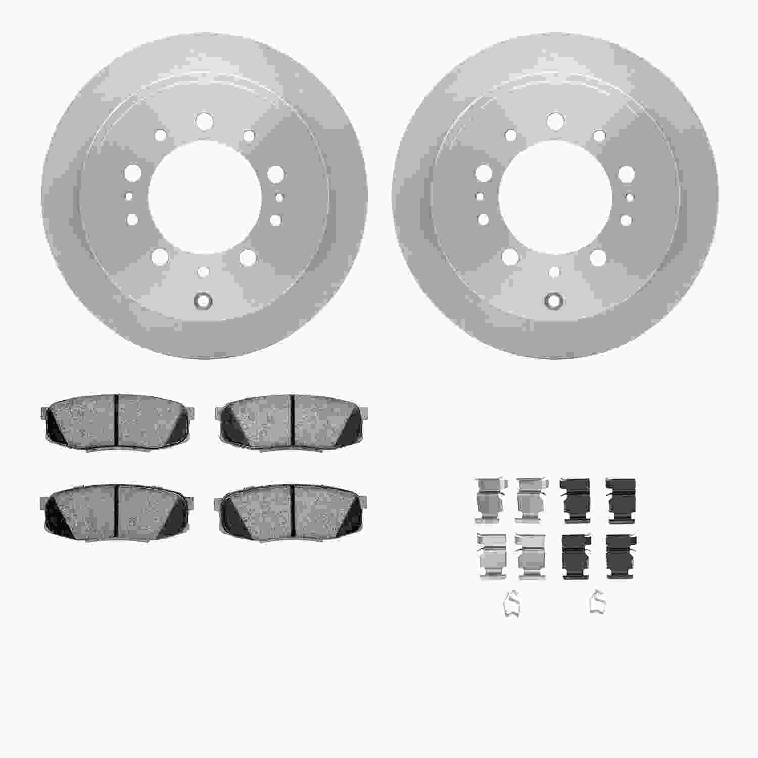 Dynamic Friction Company Disc Brake Pad and Rotor / Drum Brake Shoe and Drum Kit 6312-76163