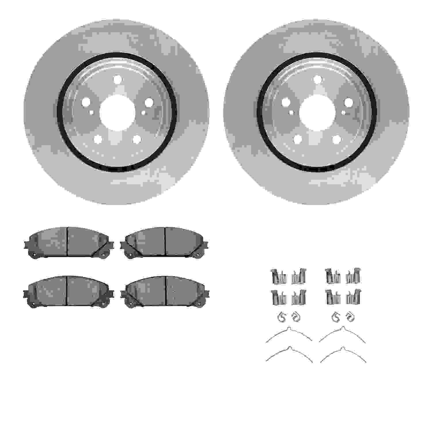 Dynamic Friction Company Disc Brake Pad and Rotor / Drum Brake Shoe and Drum Kit 6312-76164